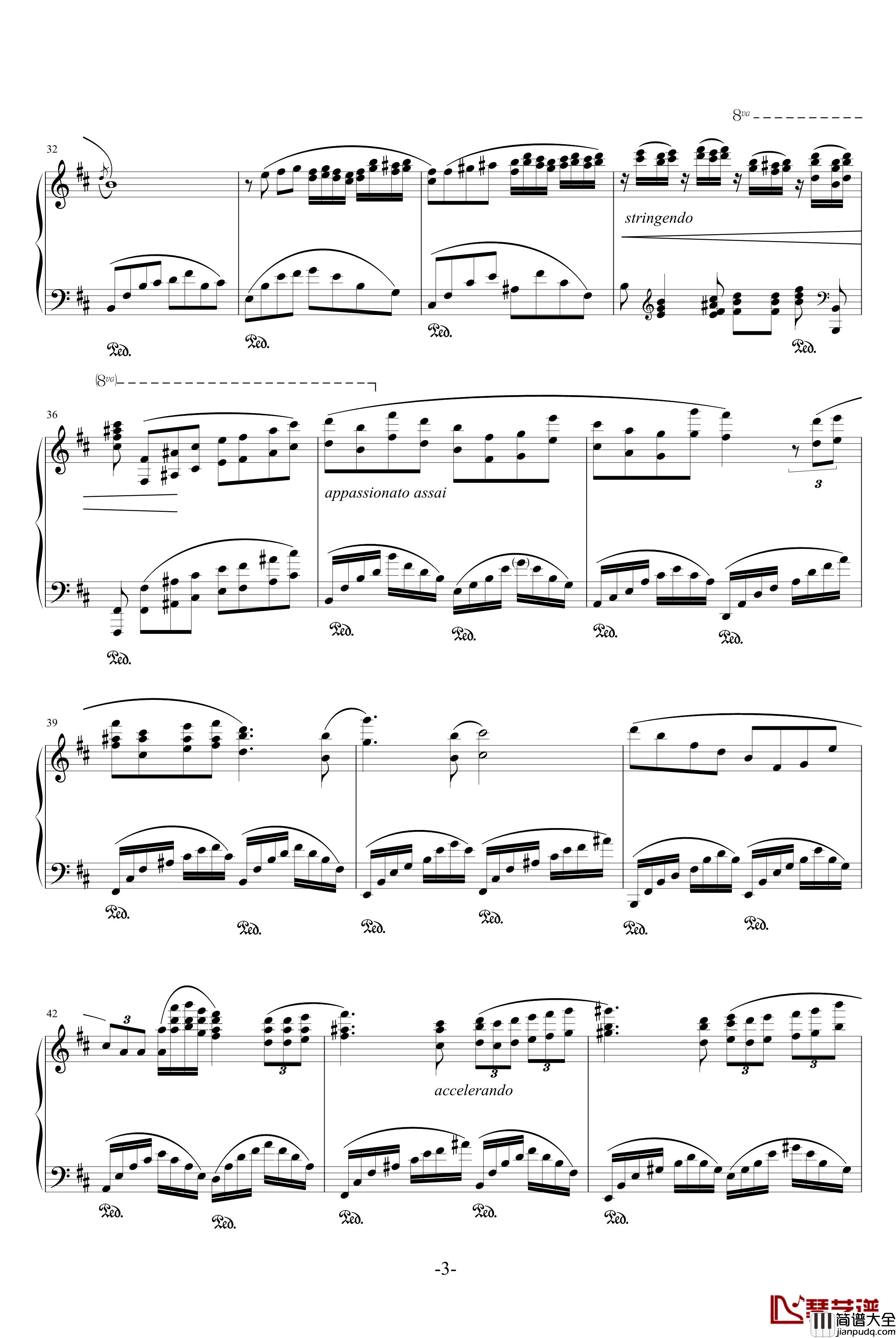 叙事曲钢琴谱_世界名曲