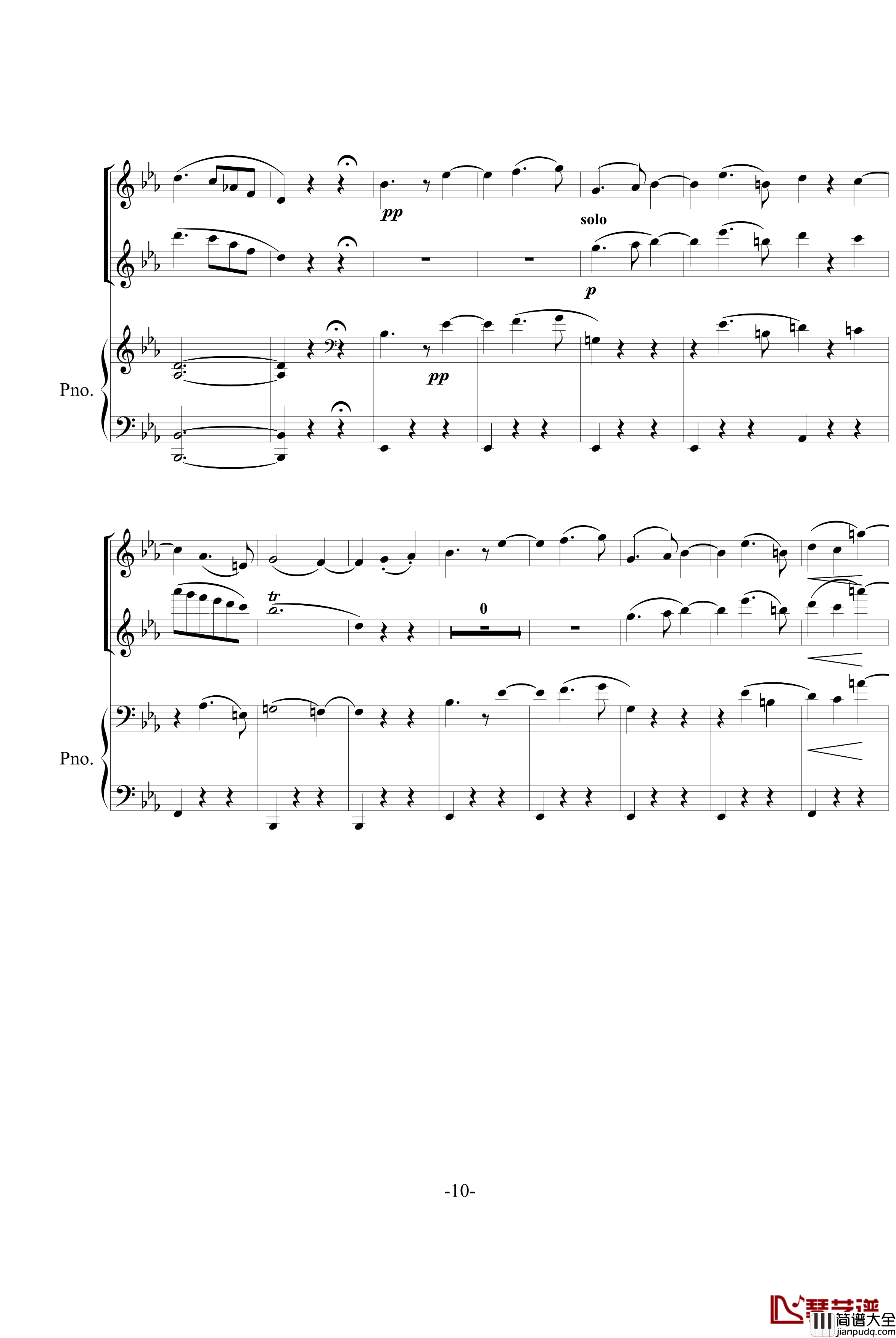 春之声圆舞曲钢琴谱_约翰·斯特劳斯