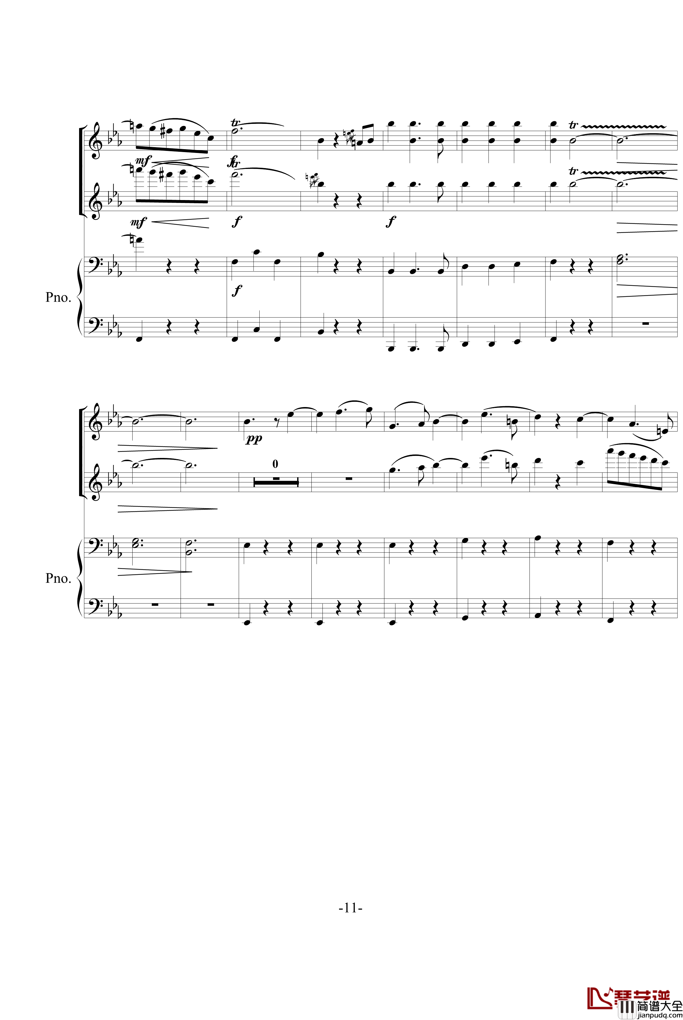 春之声圆舞曲钢琴谱_约翰·斯特劳斯