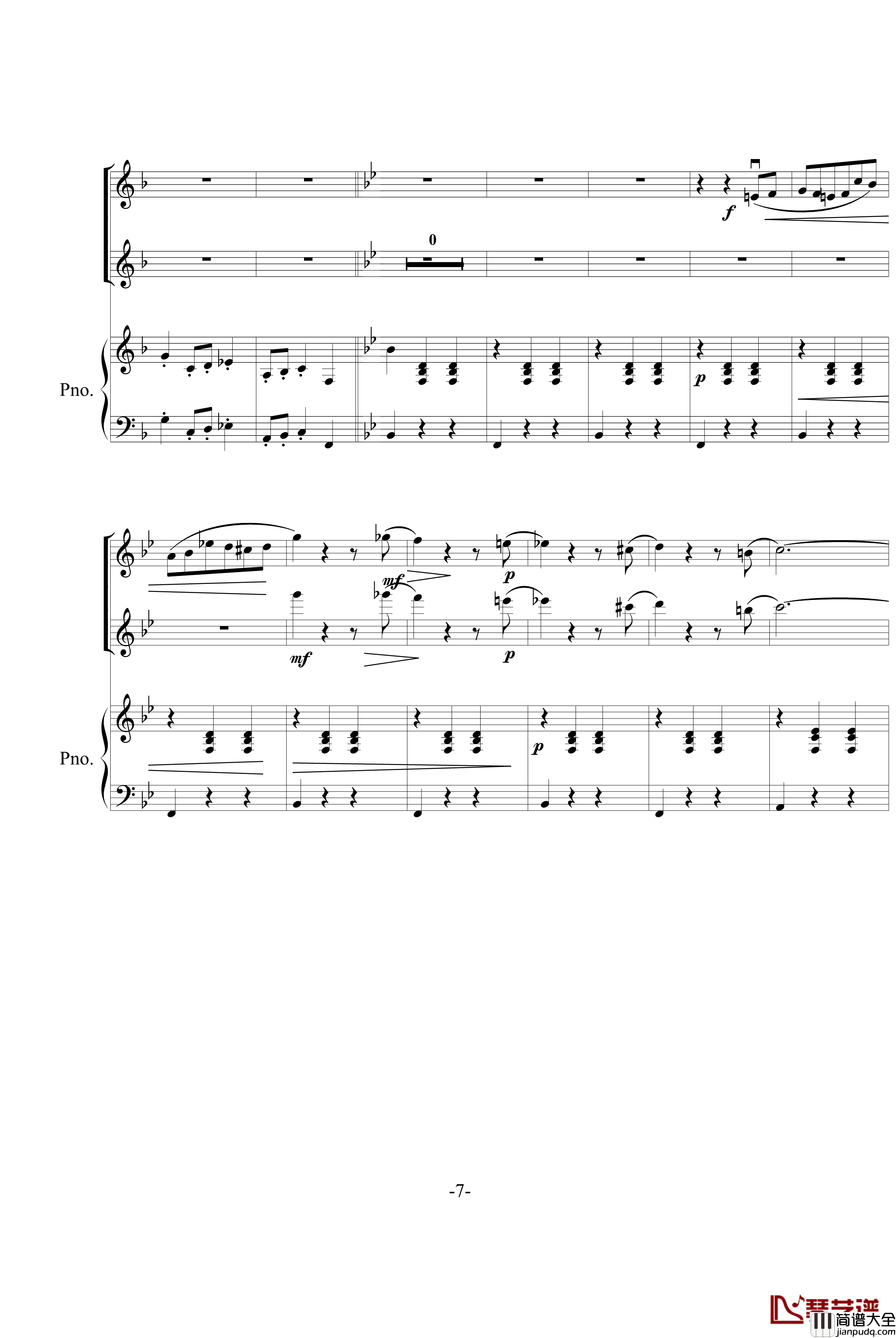 春之声圆舞曲钢琴谱_约翰·斯特劳斯