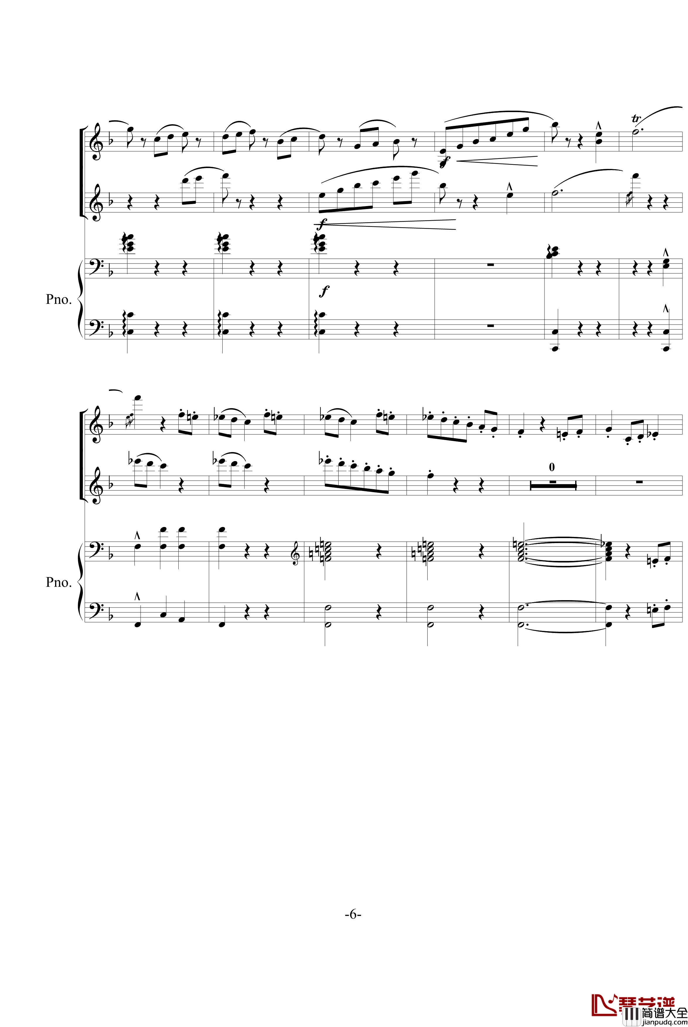 春之声圆舞曲钢琴谱_约翰·斯特劳斯