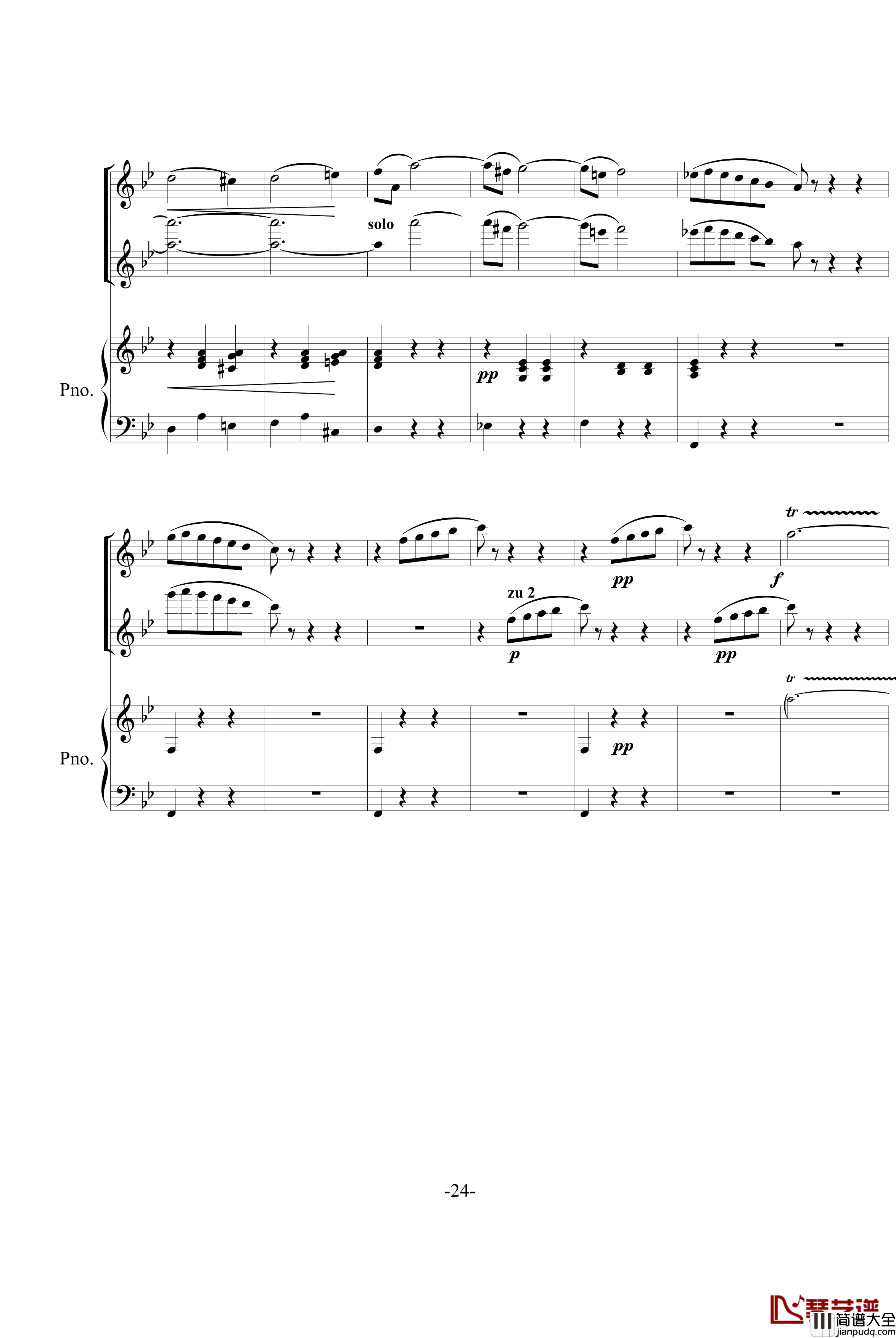 春之声圆舞曲钢琴谱_约翰·斯特劳斯