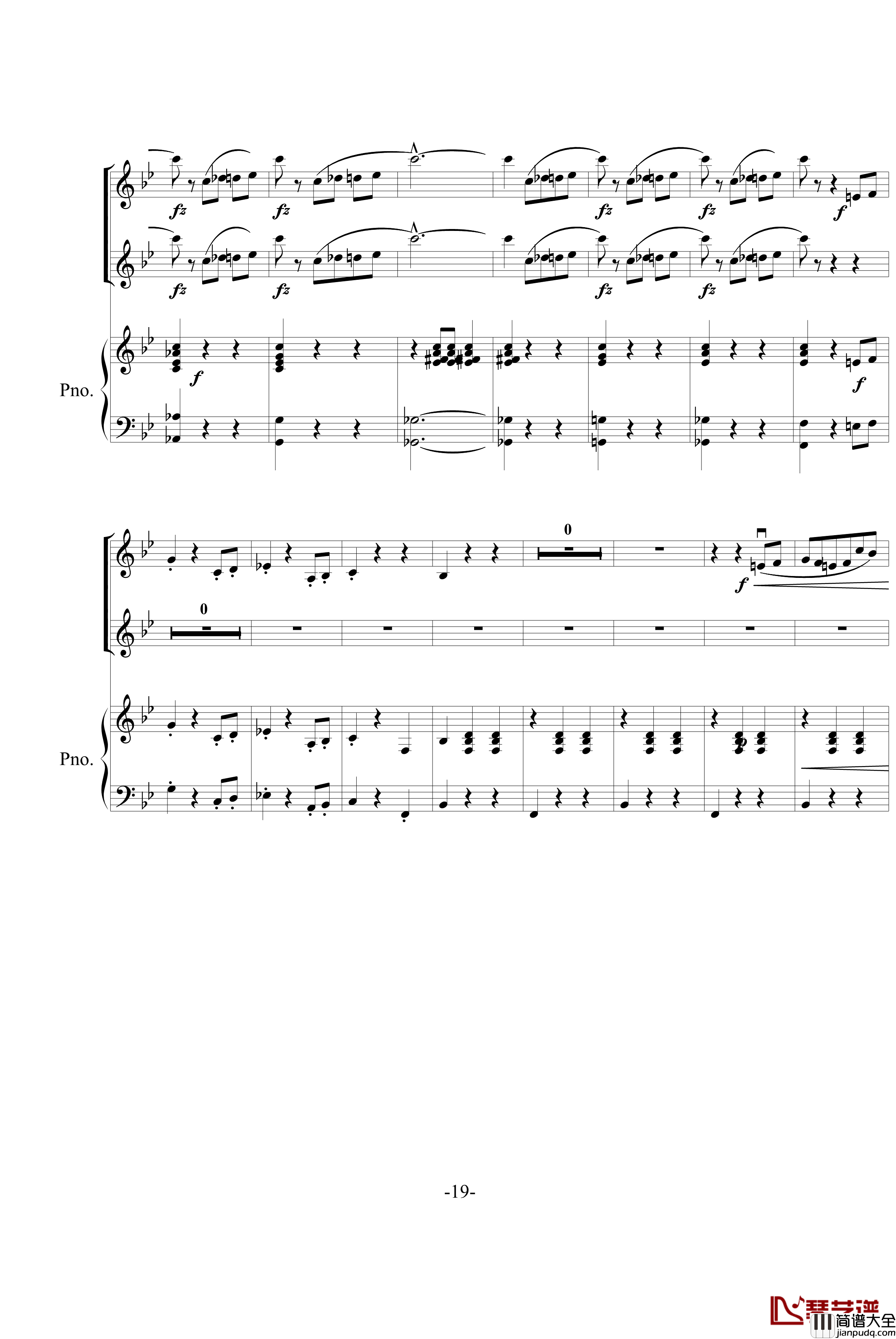 春之声圆舞曲钢琴谱_约翰·斯特劳斯