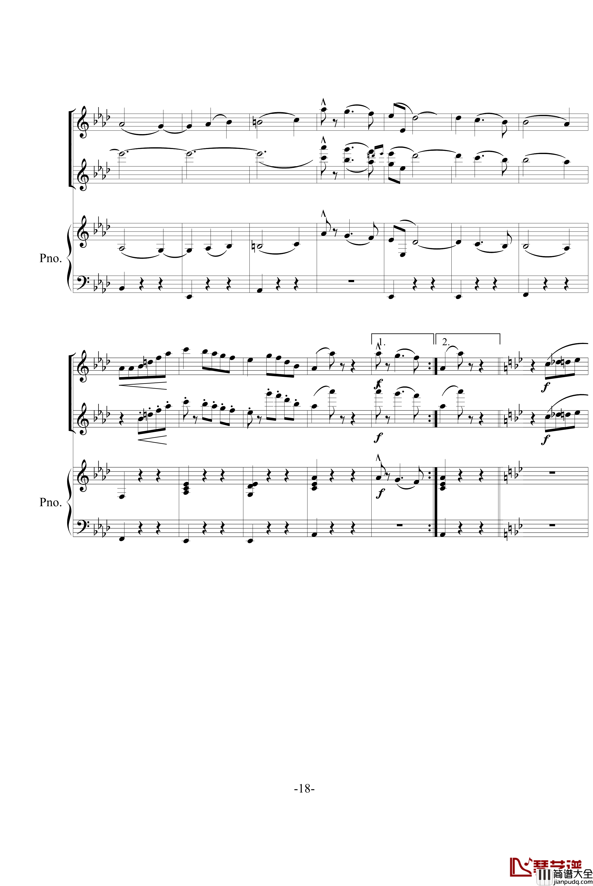 春之声圆舞曲钢琴谱_约翰·斯特劳斯