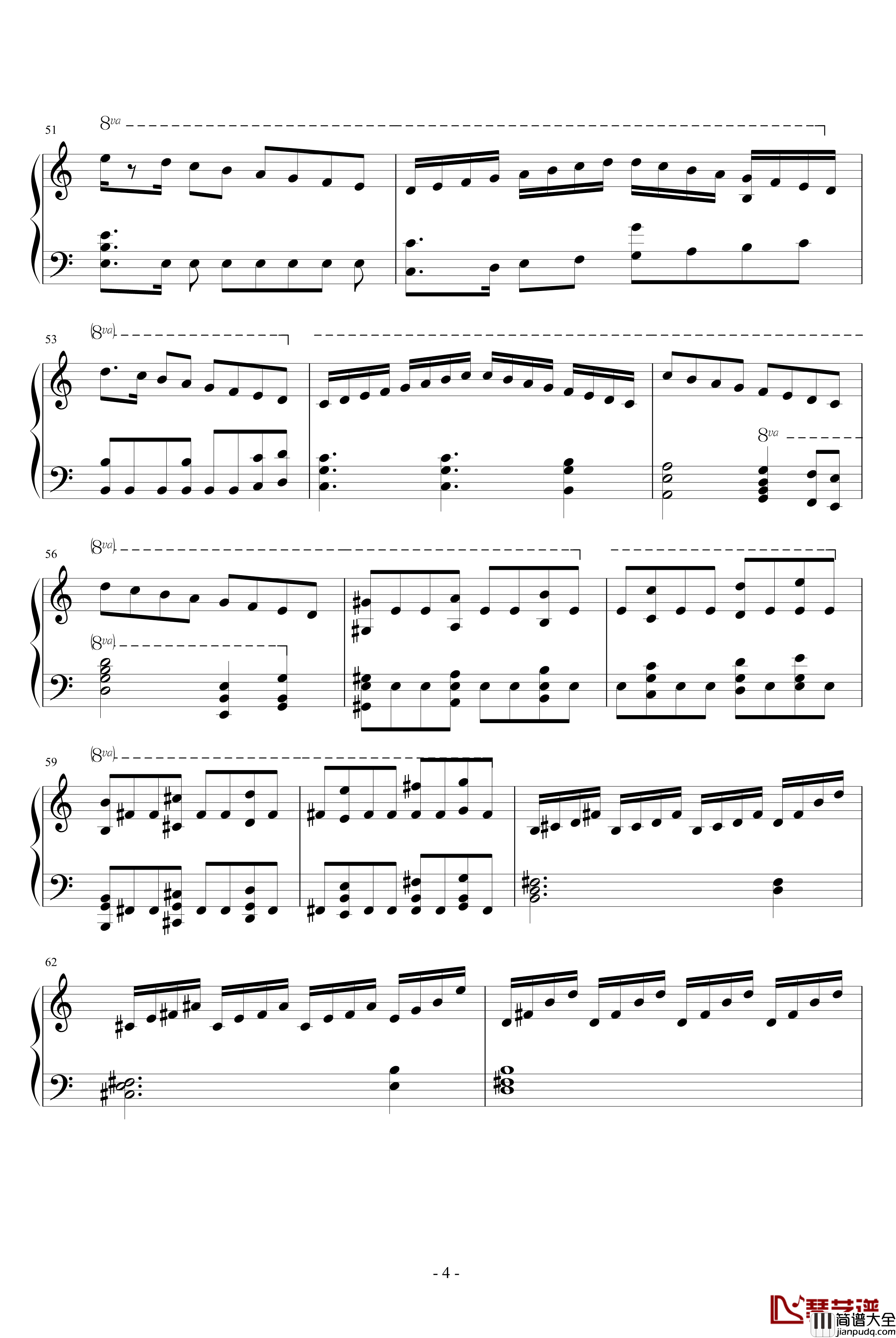 V3钢琴谱_劲乐团_游戏