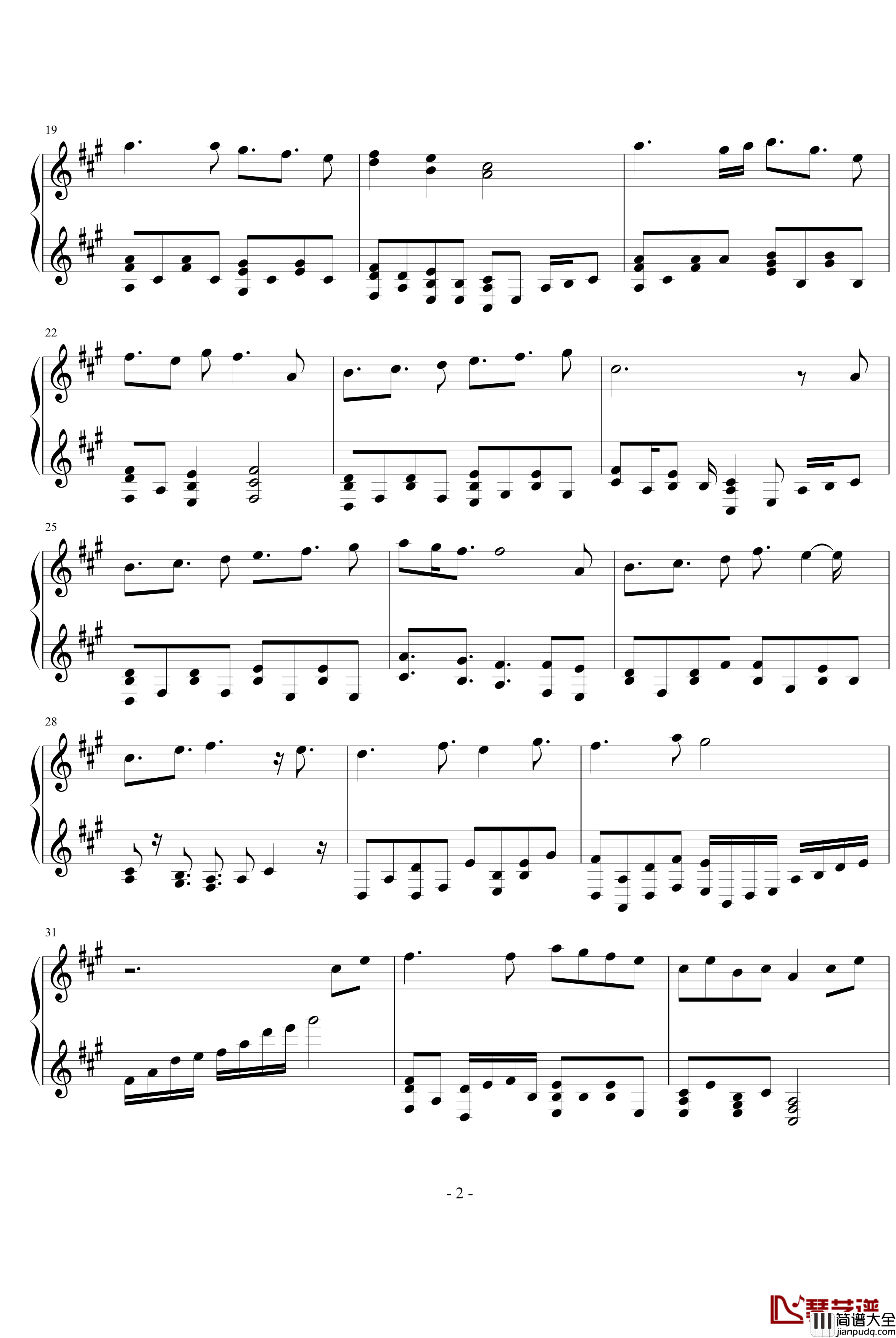 梦的点滴钢琴谱_PY版_动漫影视