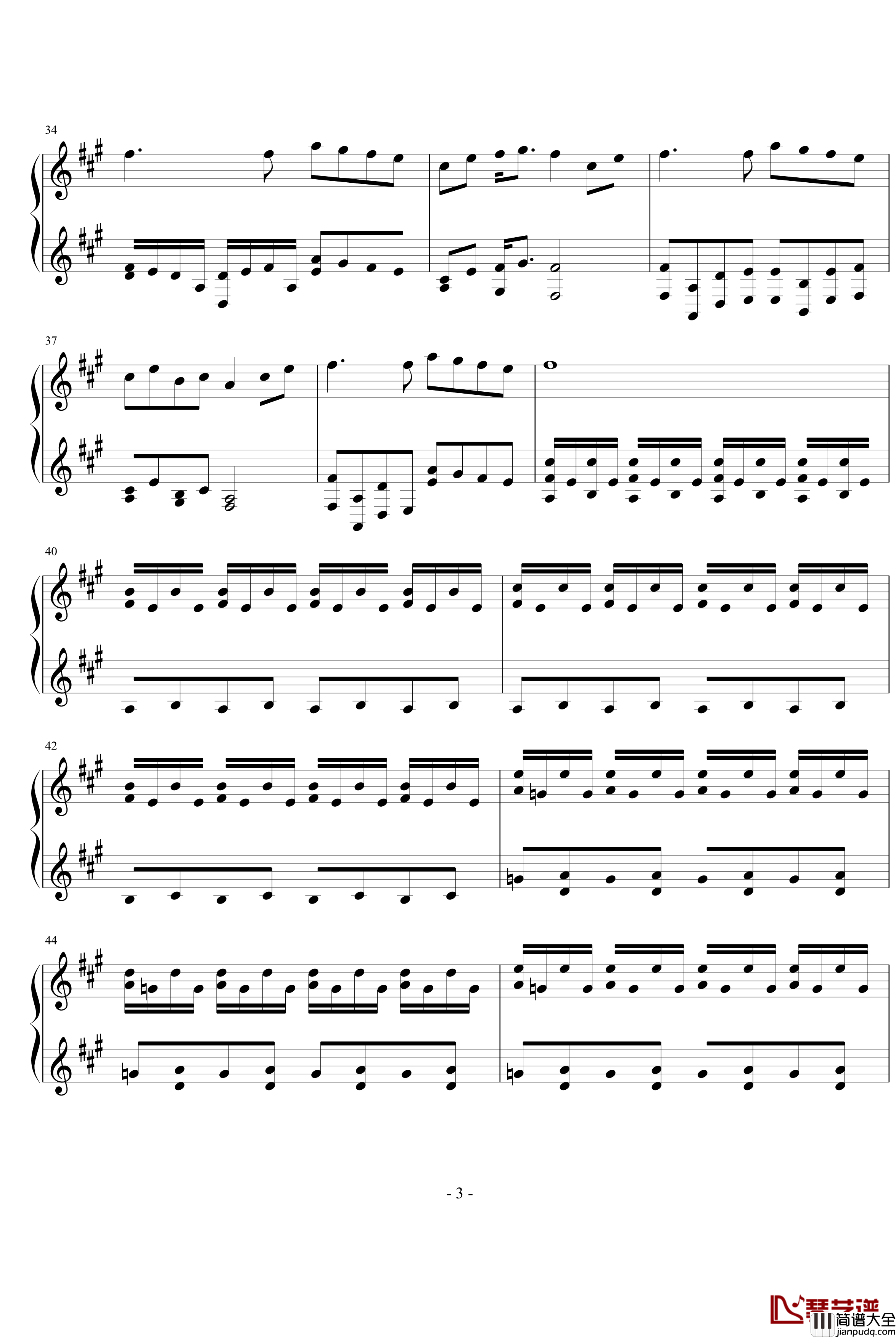 梦的点滴钢琴谱_PY版_动漫影视