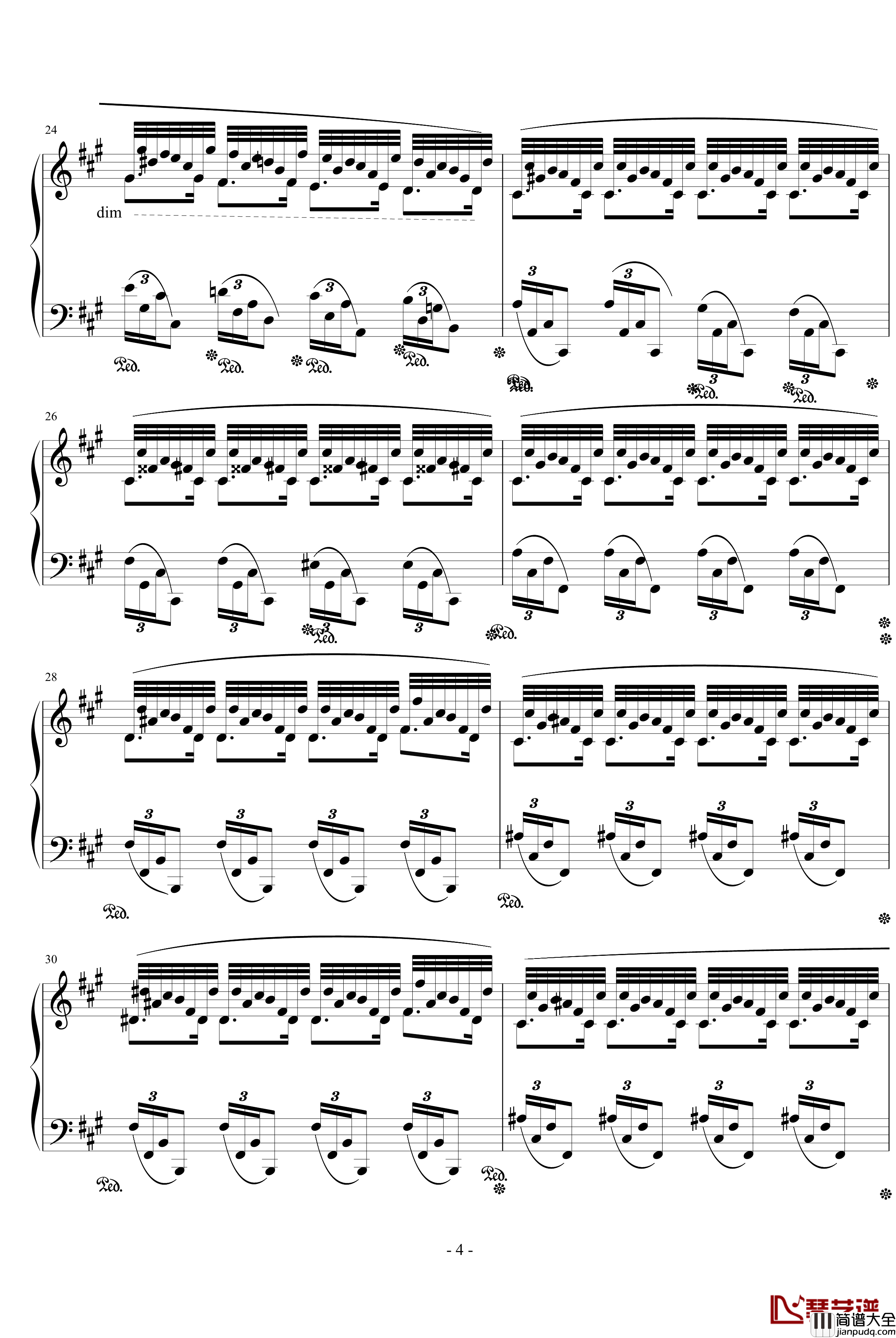 升f小调前奏曲钢琴谱_肖邦_chopin