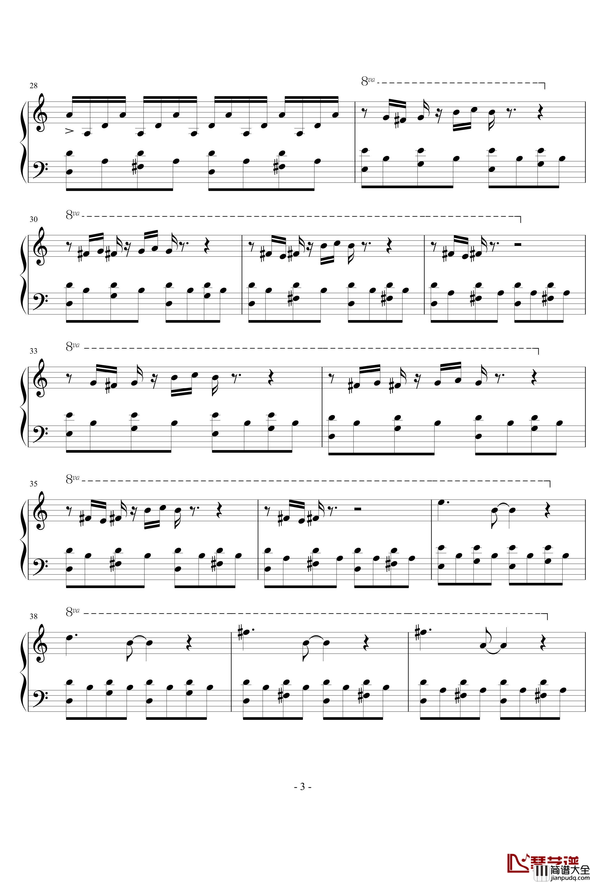 Comptine_D'un_Autre_ete钢琴谱_天使爱美丽_影视