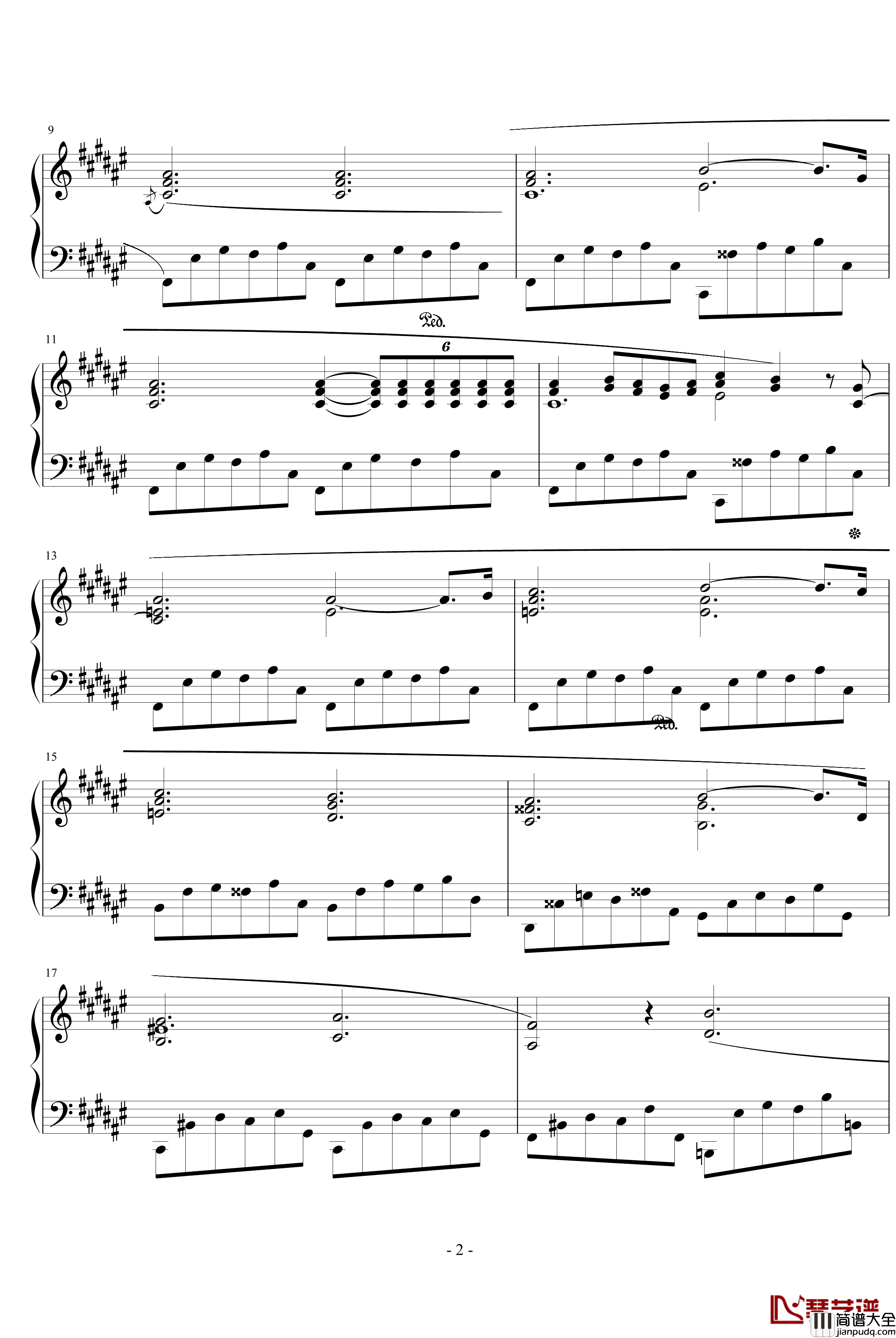 升F大调前奏曲钢琴谱_肖邦_chopin