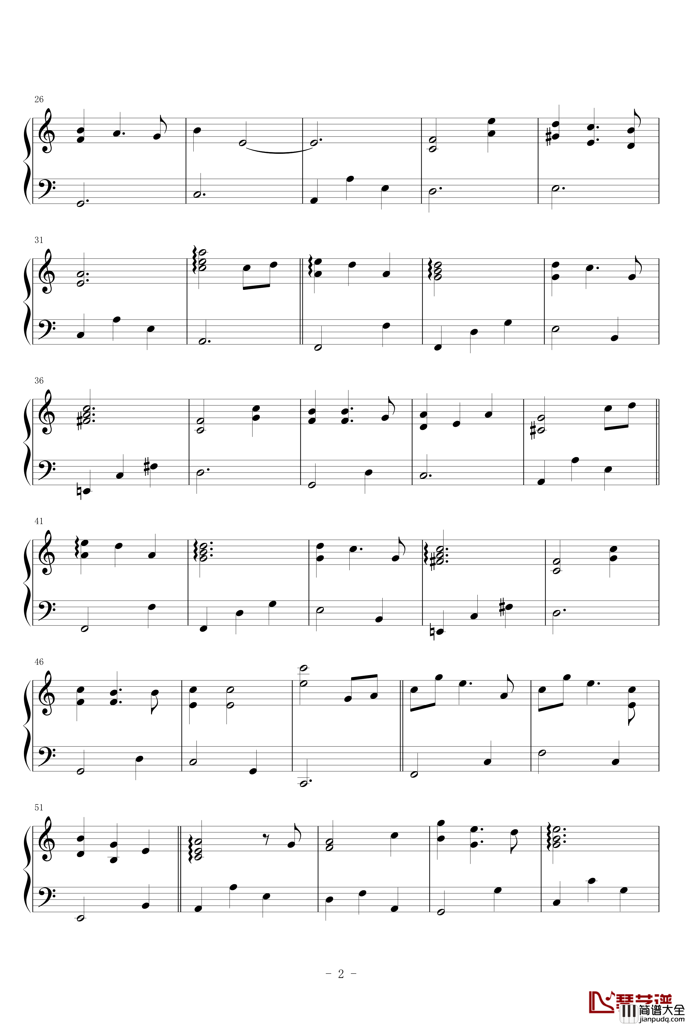 对望钢琴谱_放羊的星星片尾曲_林志颖