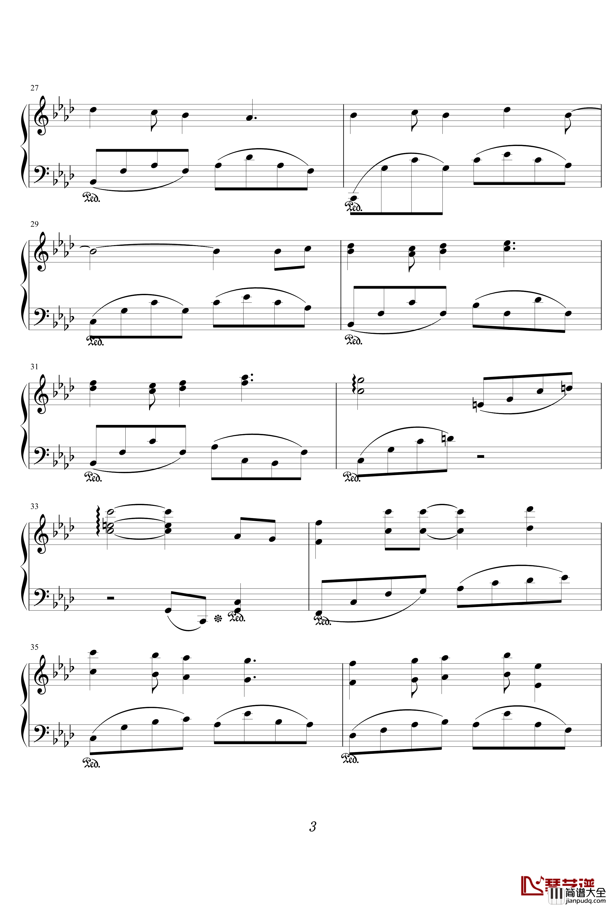 我们的纪念钢琴谱_放羊的星星插曲_綾楓版_影视