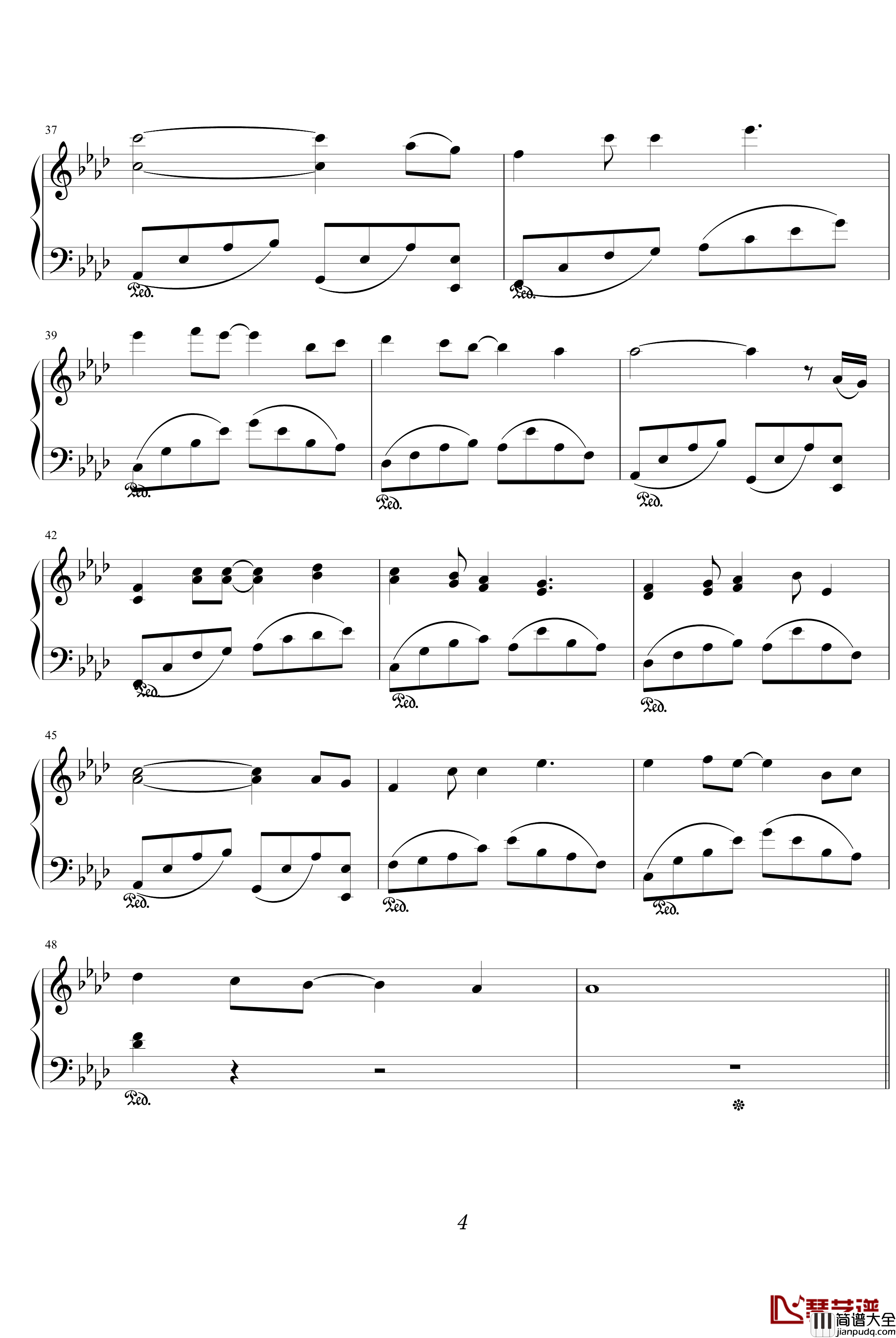 我们的纪念钢琴谱_放羊的星星插曲_綾楓版_影视