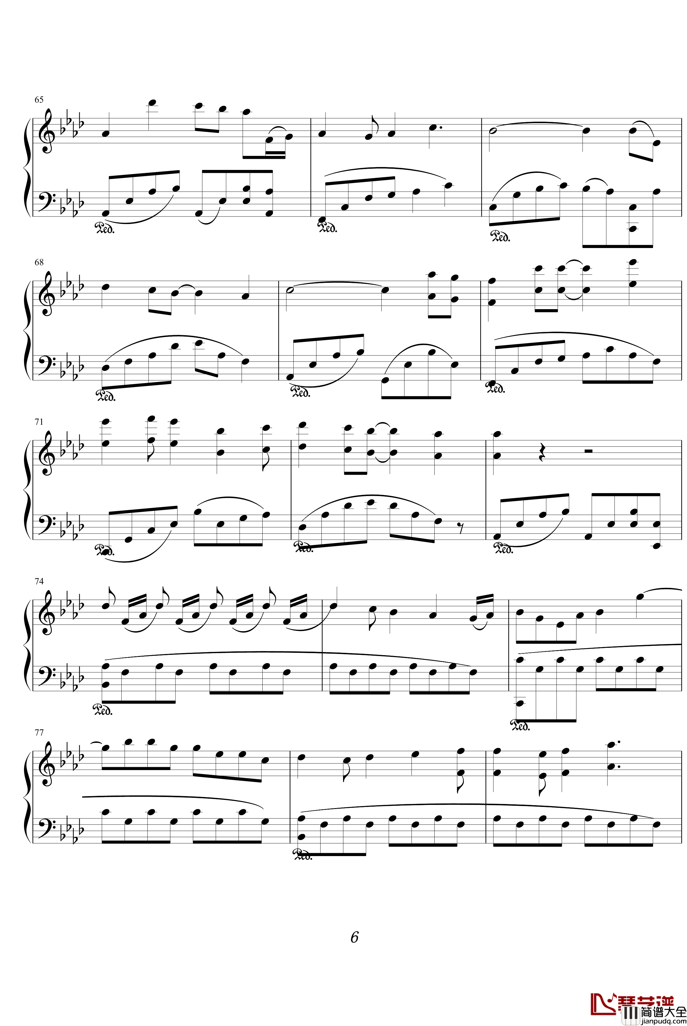 我们的纪念钢琴谱_放羊的星星插曲_綾楓版_影视