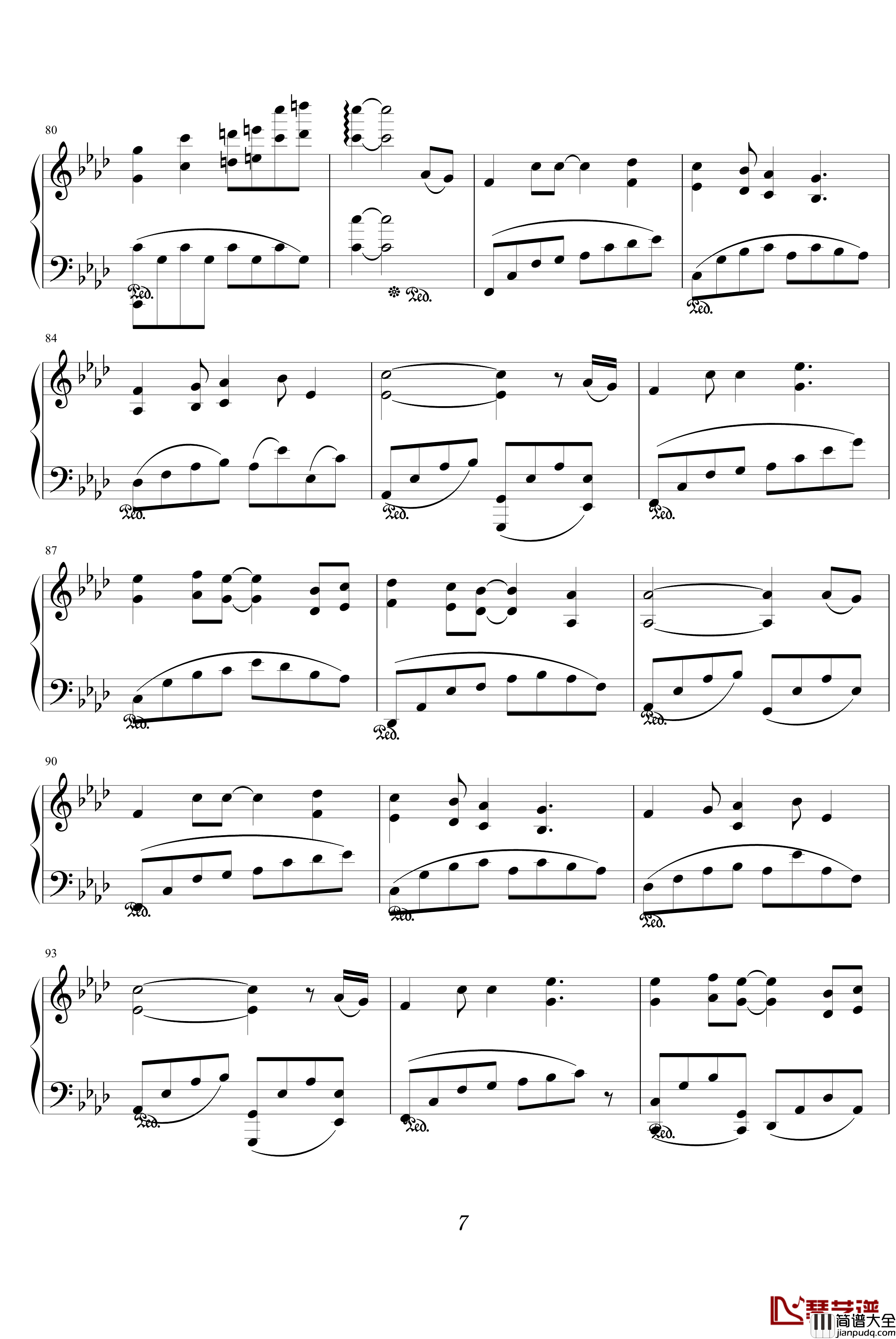 我们的纪念钢琴谱_放羊的星星插曲_綾楓版_影视