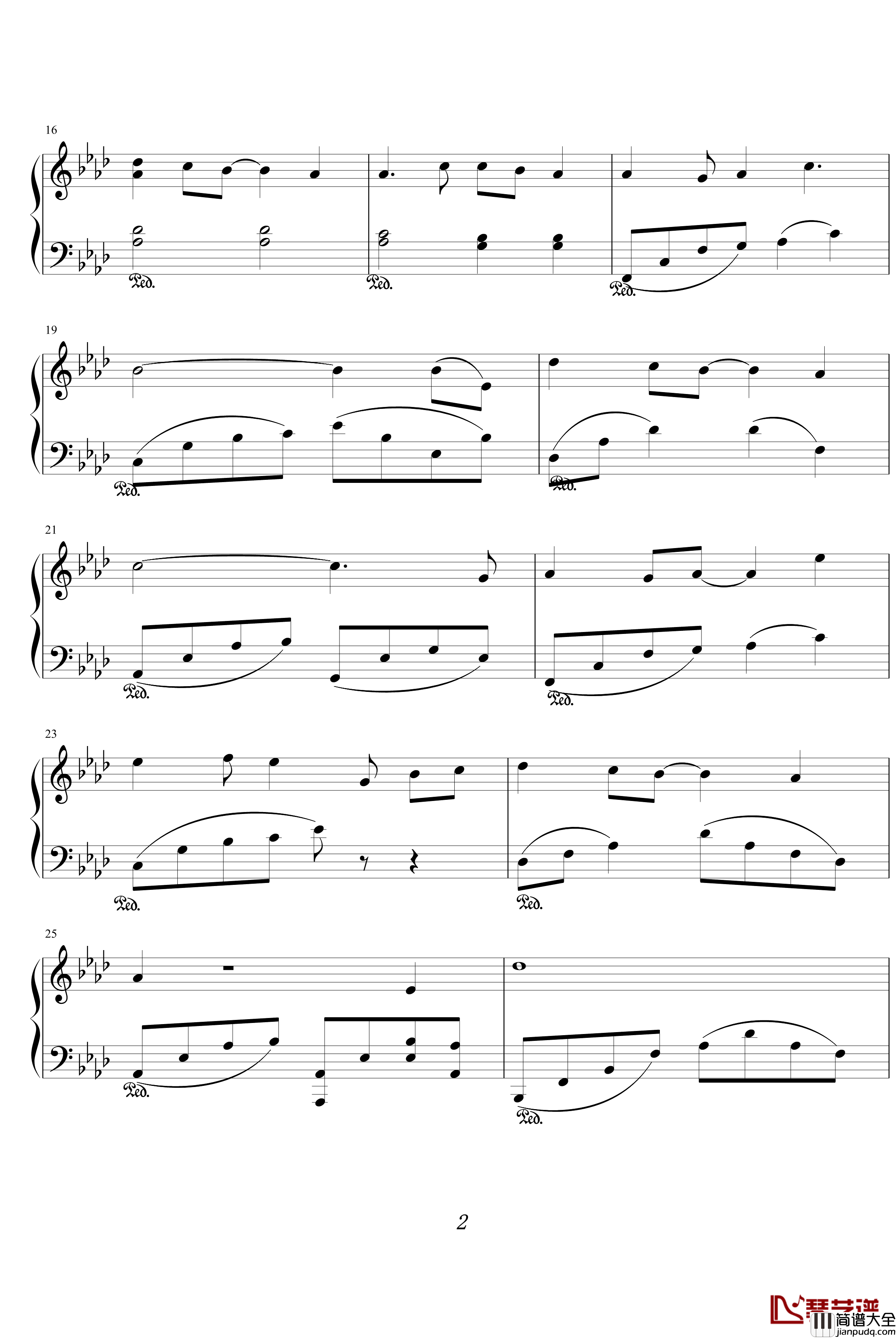 我们的纪念钢琴谱_放羊的星星插曲_綾楓版_影视