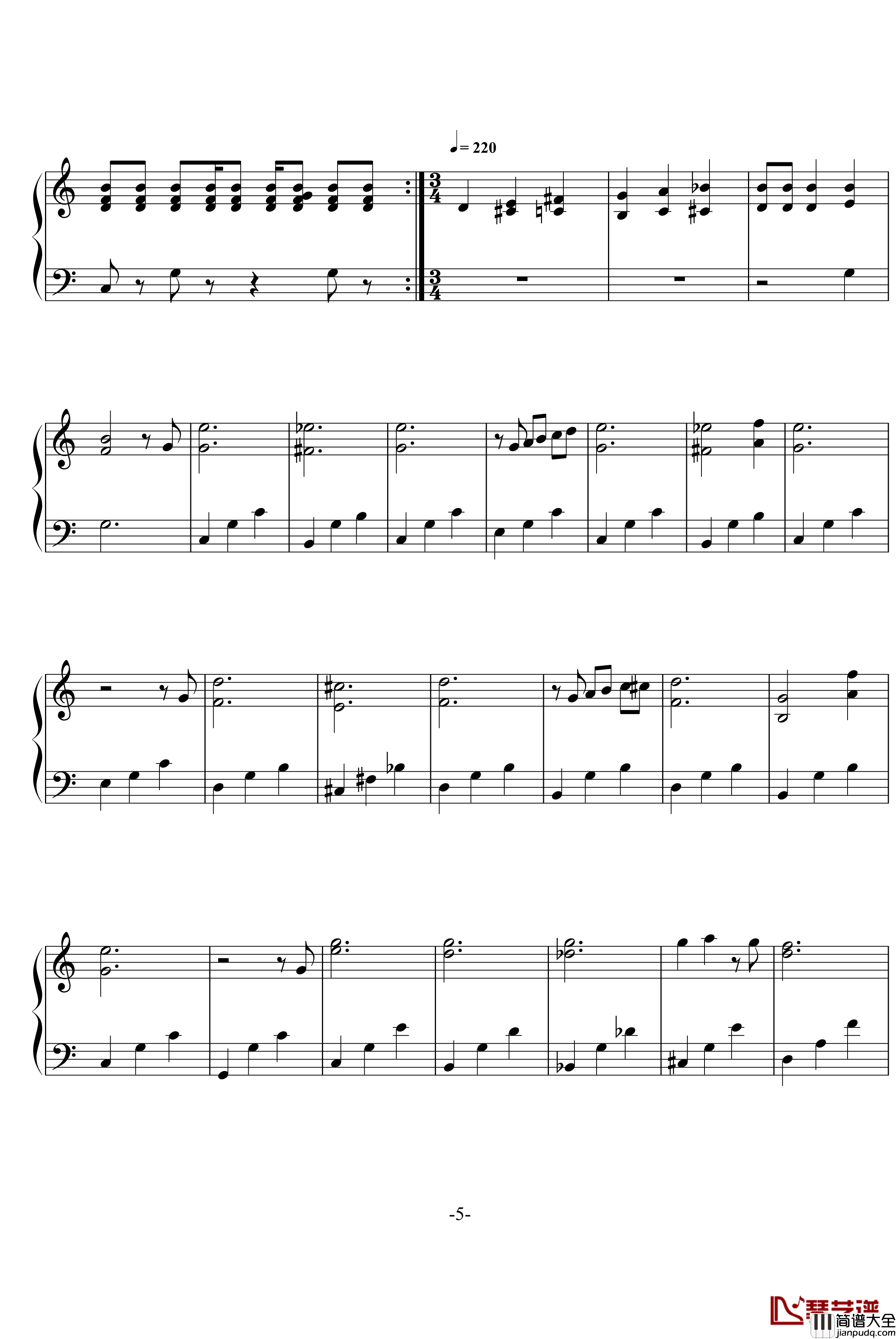 超级玛莉钢琴谱_全集_游戏