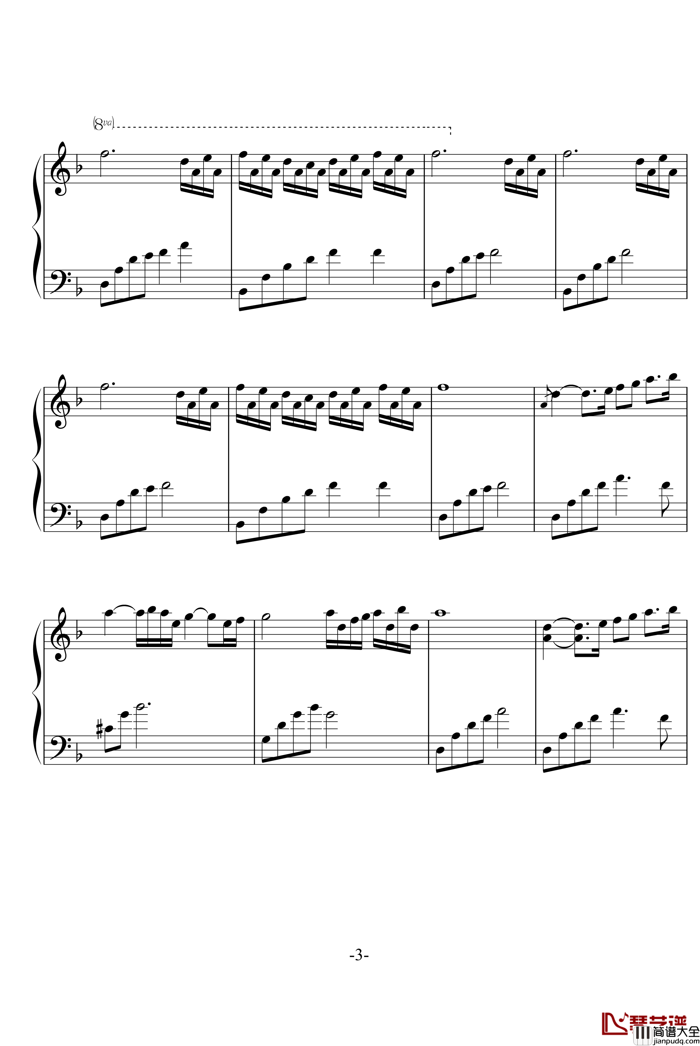 YOU_AND_ME钢琴谱_The_Daydream