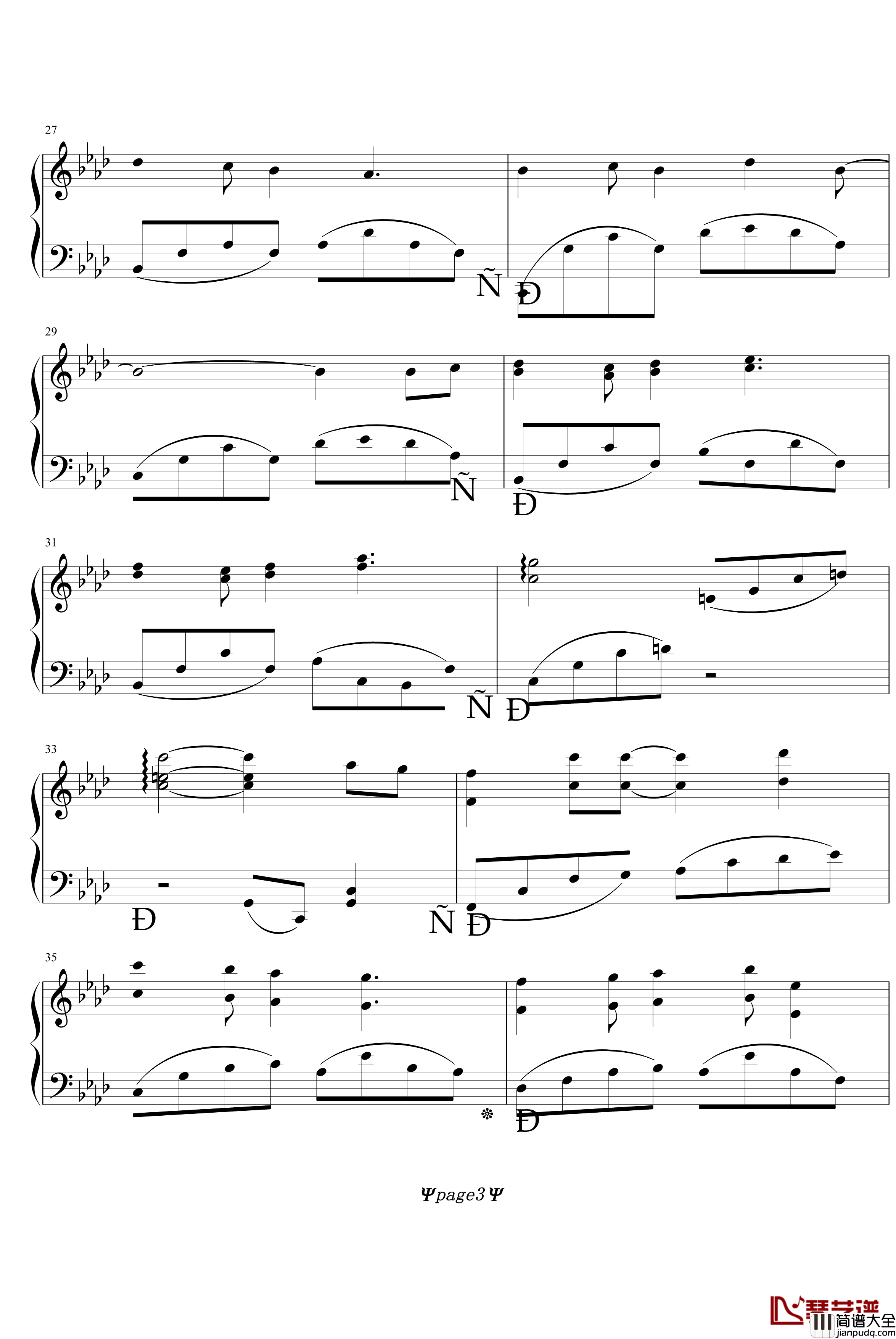 我们的纪念钢琴谱__放羊的星星_插曲_影视