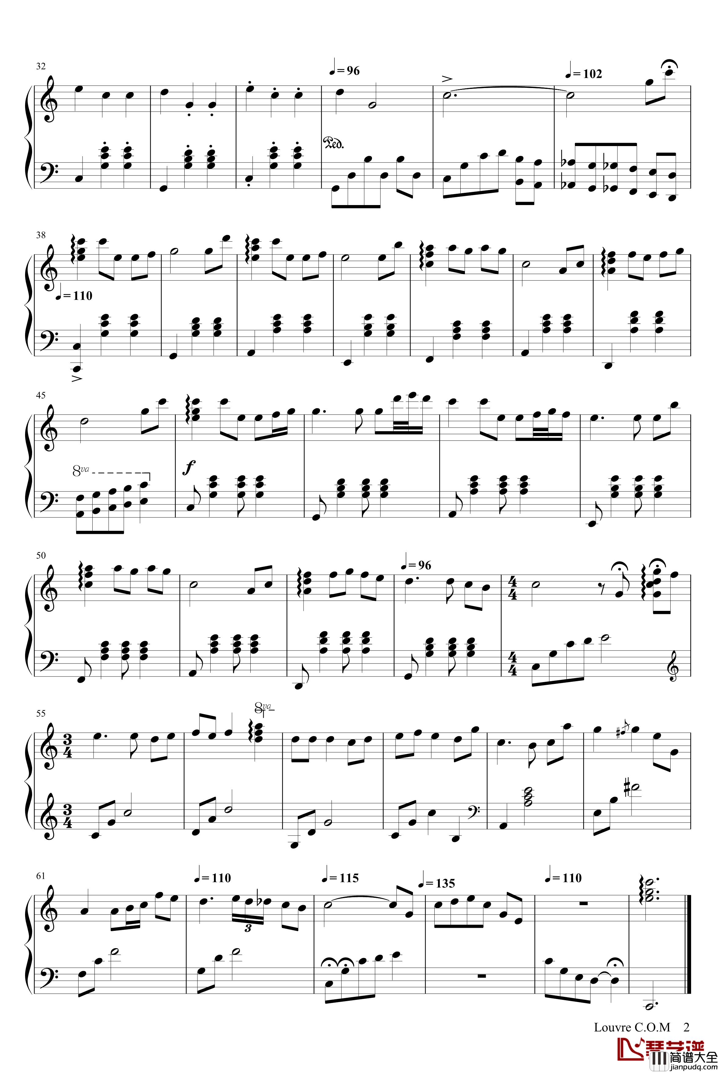 当我们同在一起钢琴谱_王羚柔