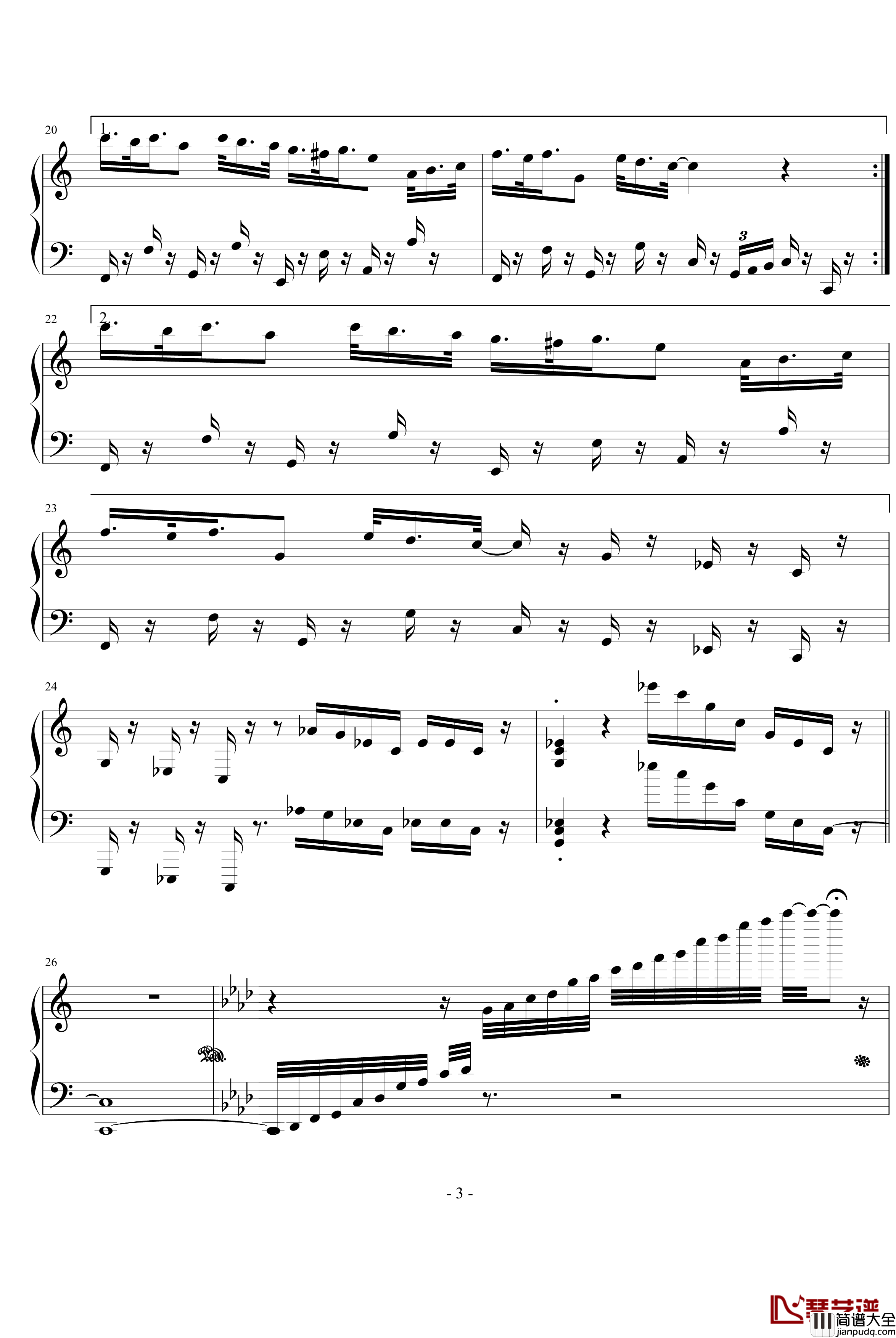 TRUCK&TRUCK钢琴谱_游戏