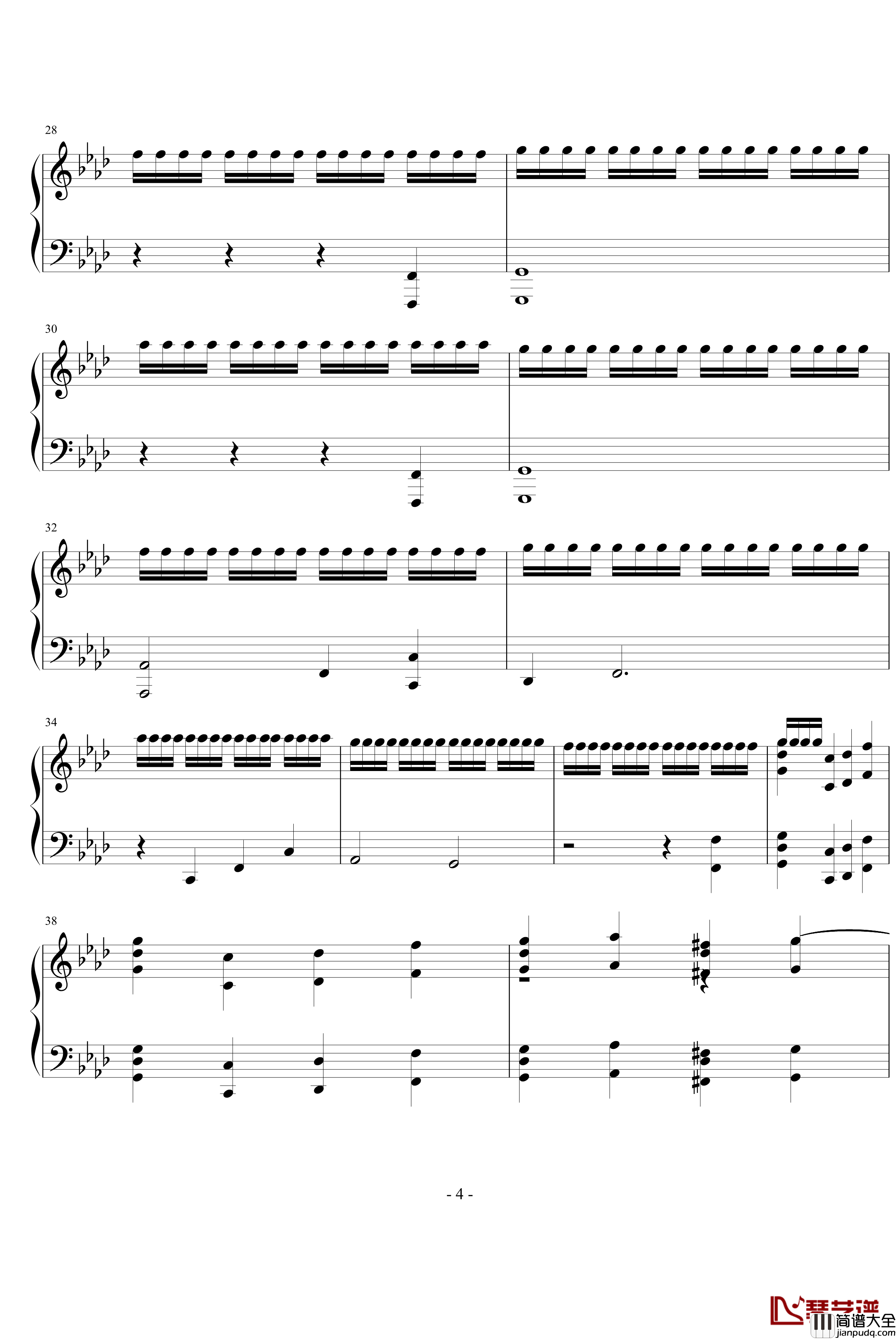 TRUCK&TRUCK钢琴谱_游戏