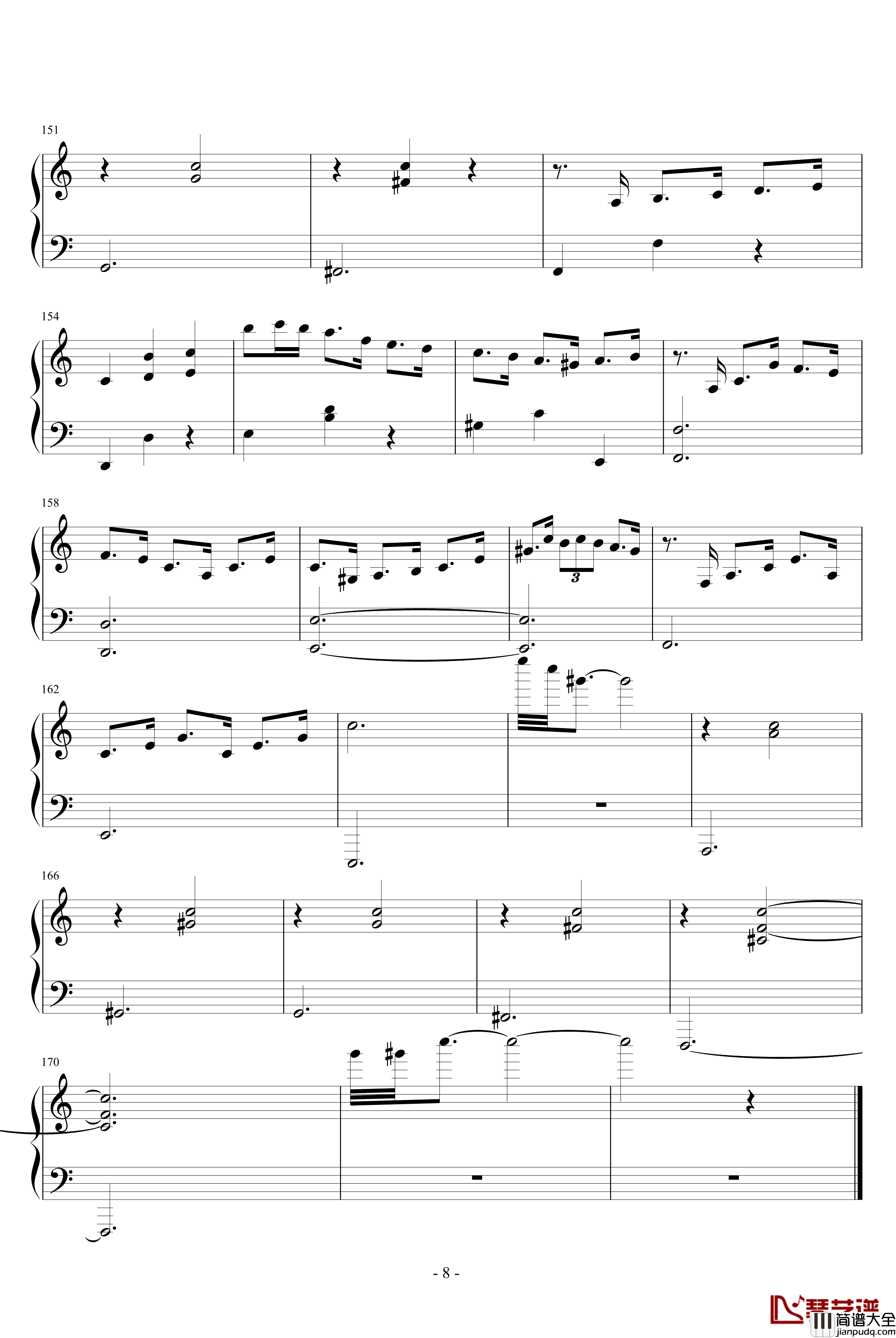 我的快乐钢琴谱_命中注定我愛你插曲_锦绣二重唱