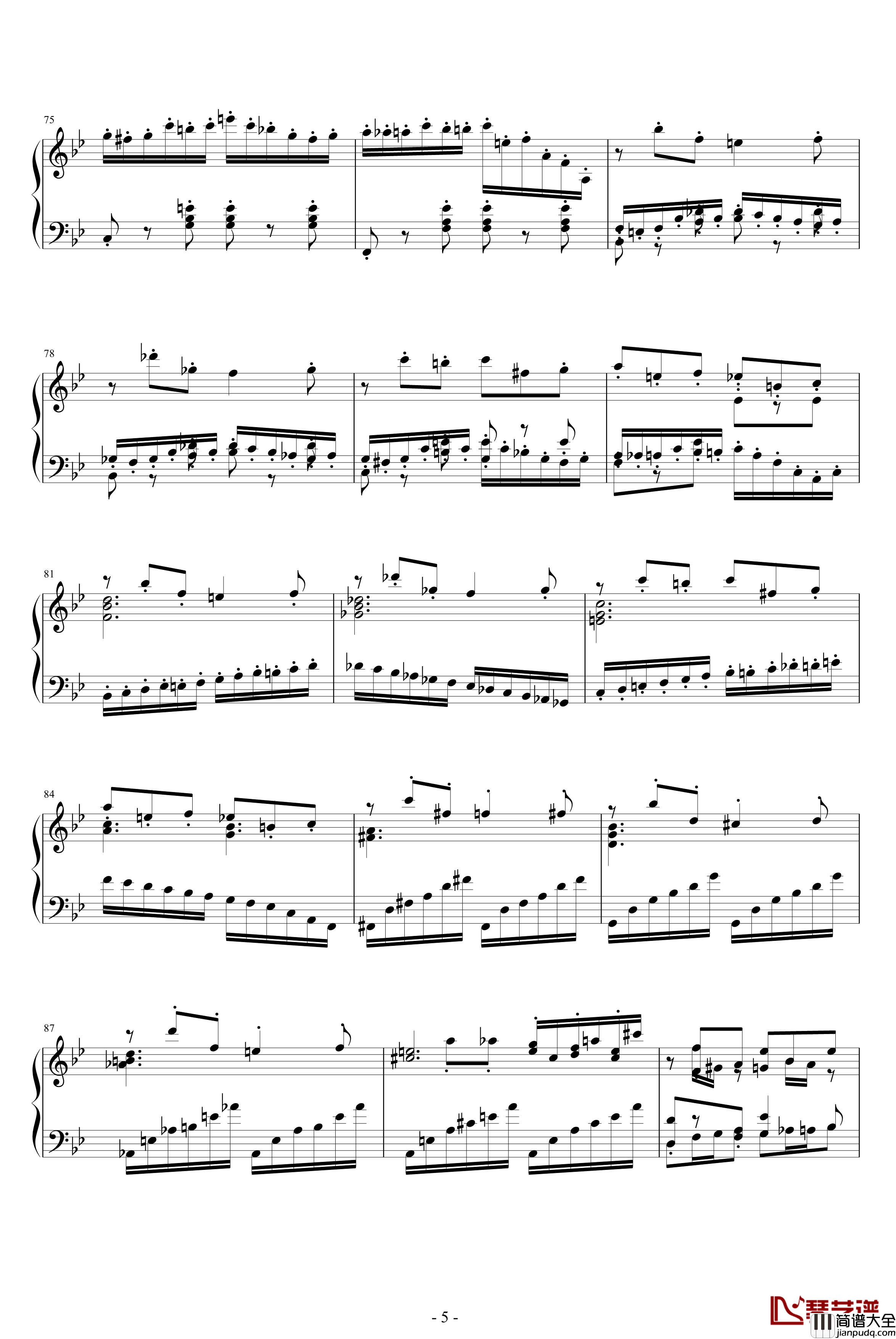 C大调谐谑曲钢琴谱_乐侠