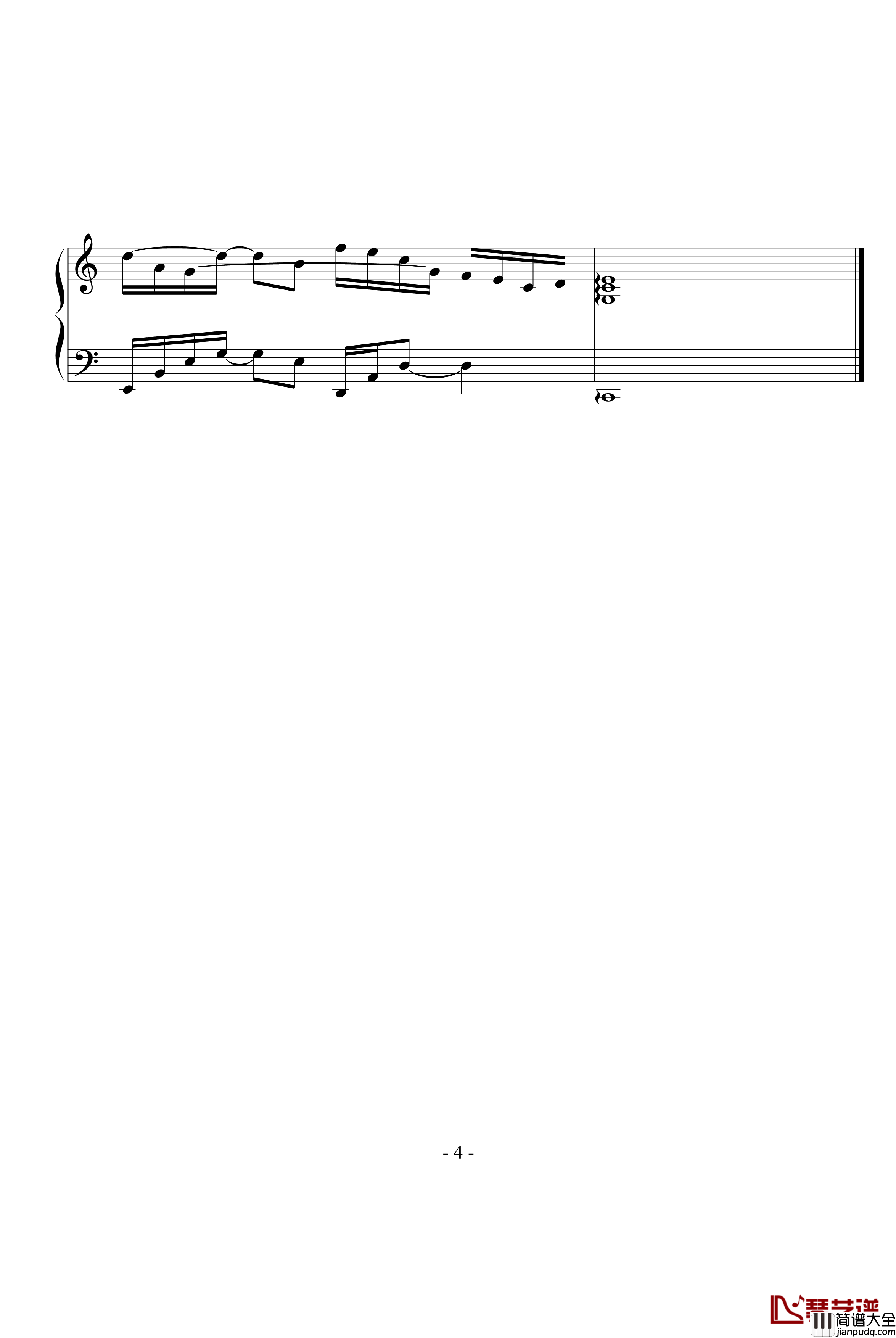 其实很爱你钢琴谱_张韶涵