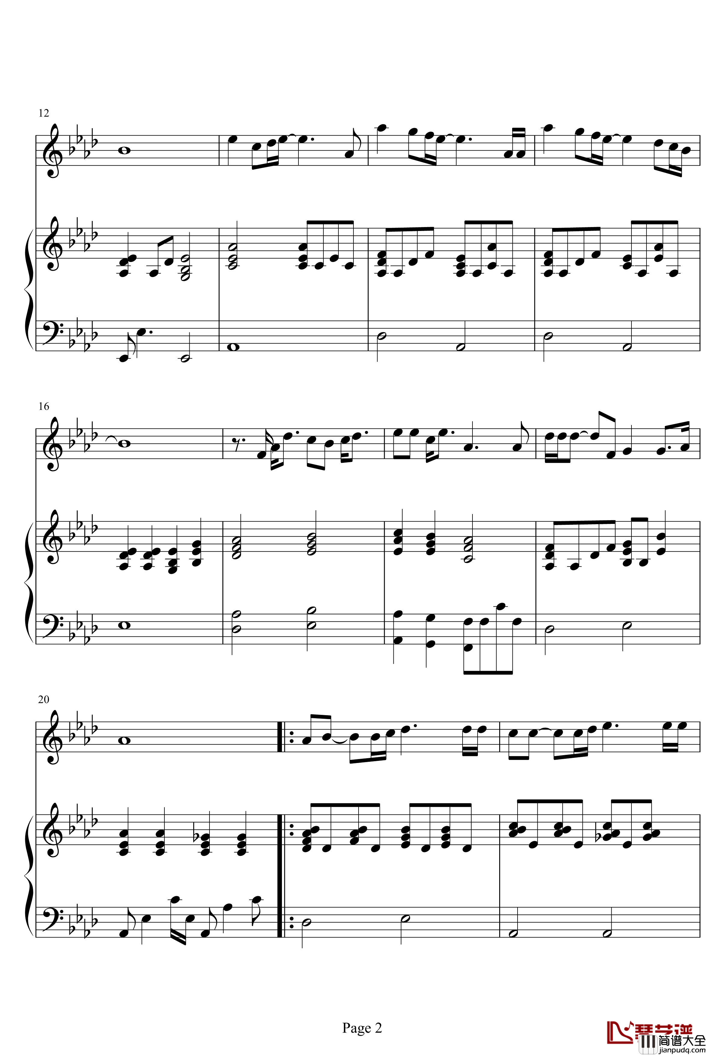 樱花钢琴谱_森山直太郎