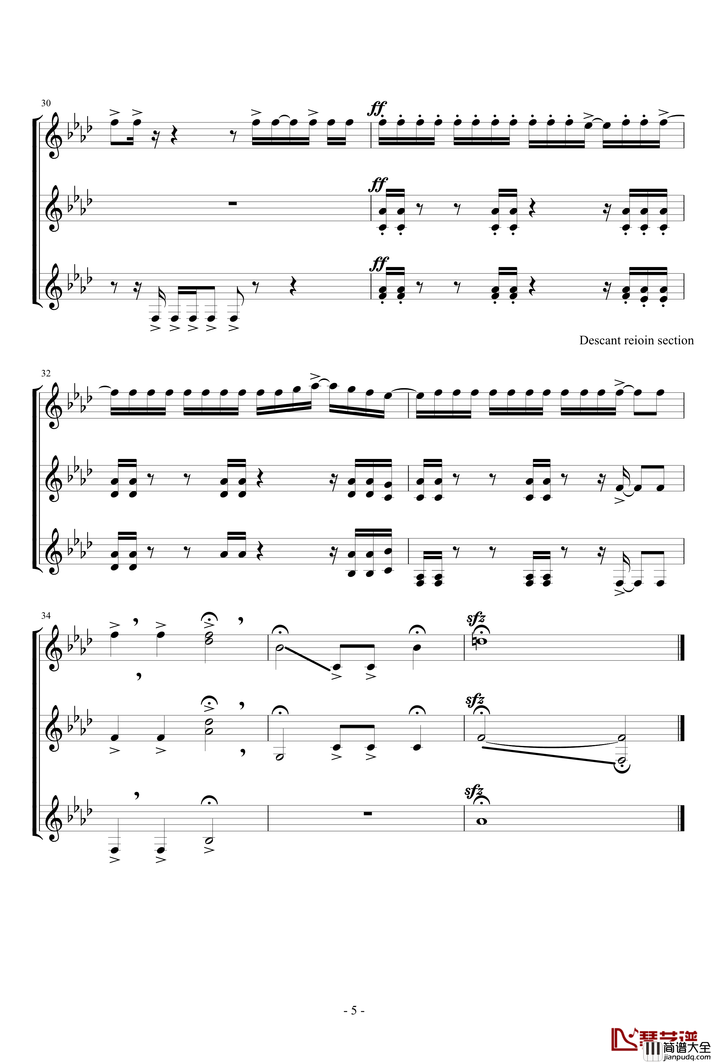 杰里科之役钢琴谱_影视