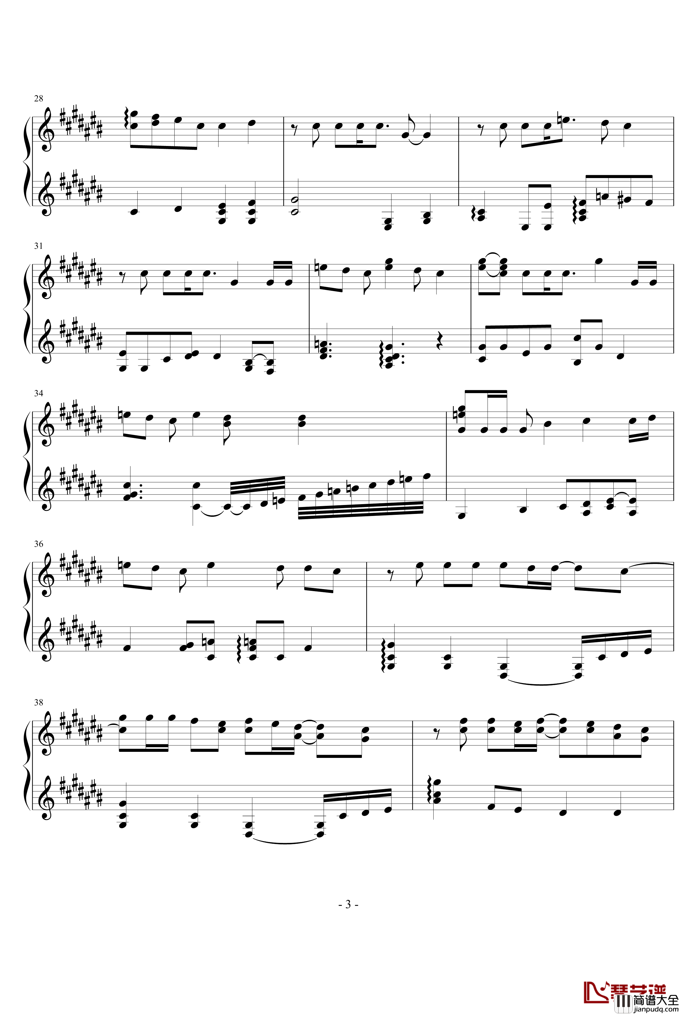 不远钢琴谱_萧亚轩