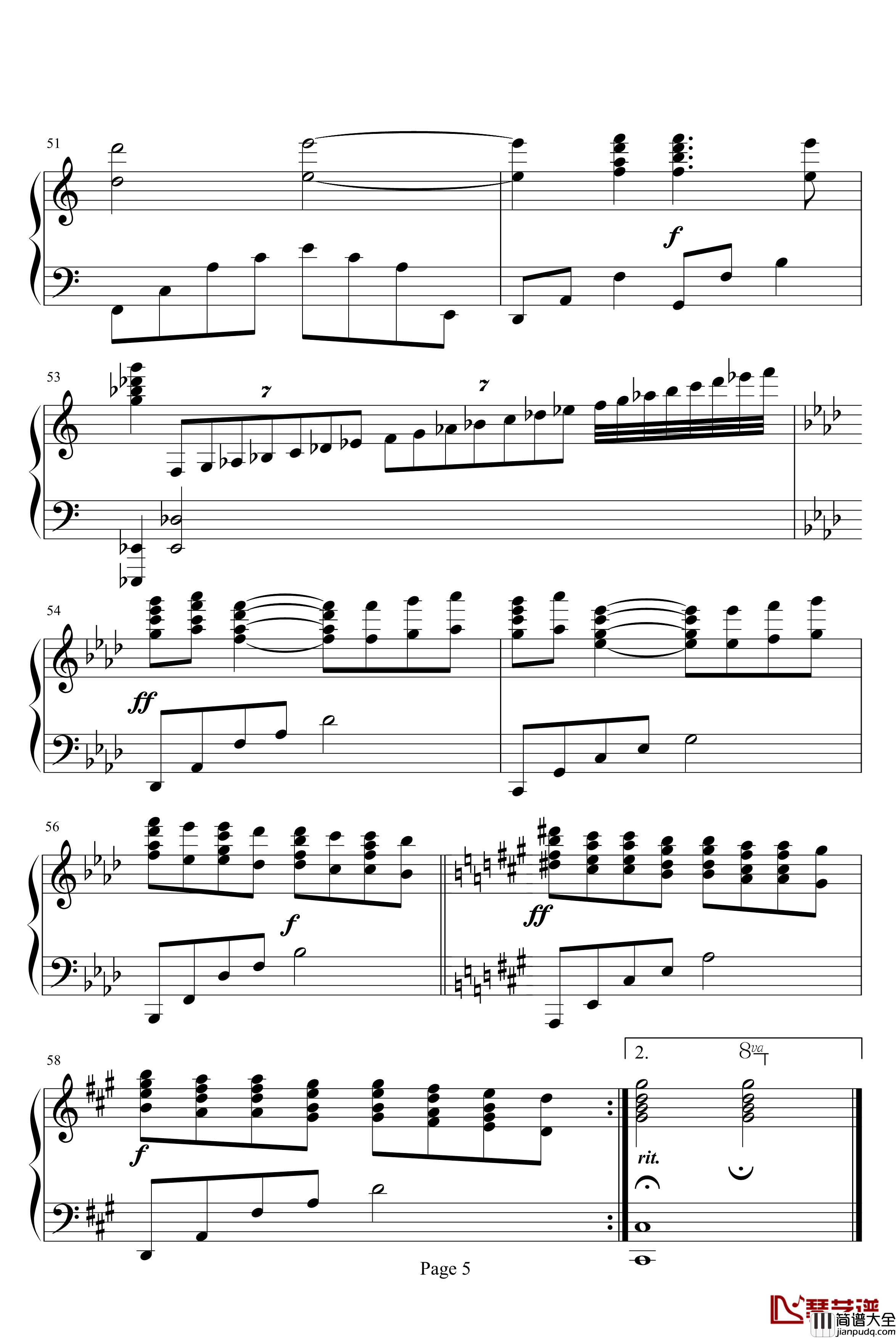 在时光中漫步钢琴谱_somewhere_in_time_马克西姆_Maksim·Mrvica