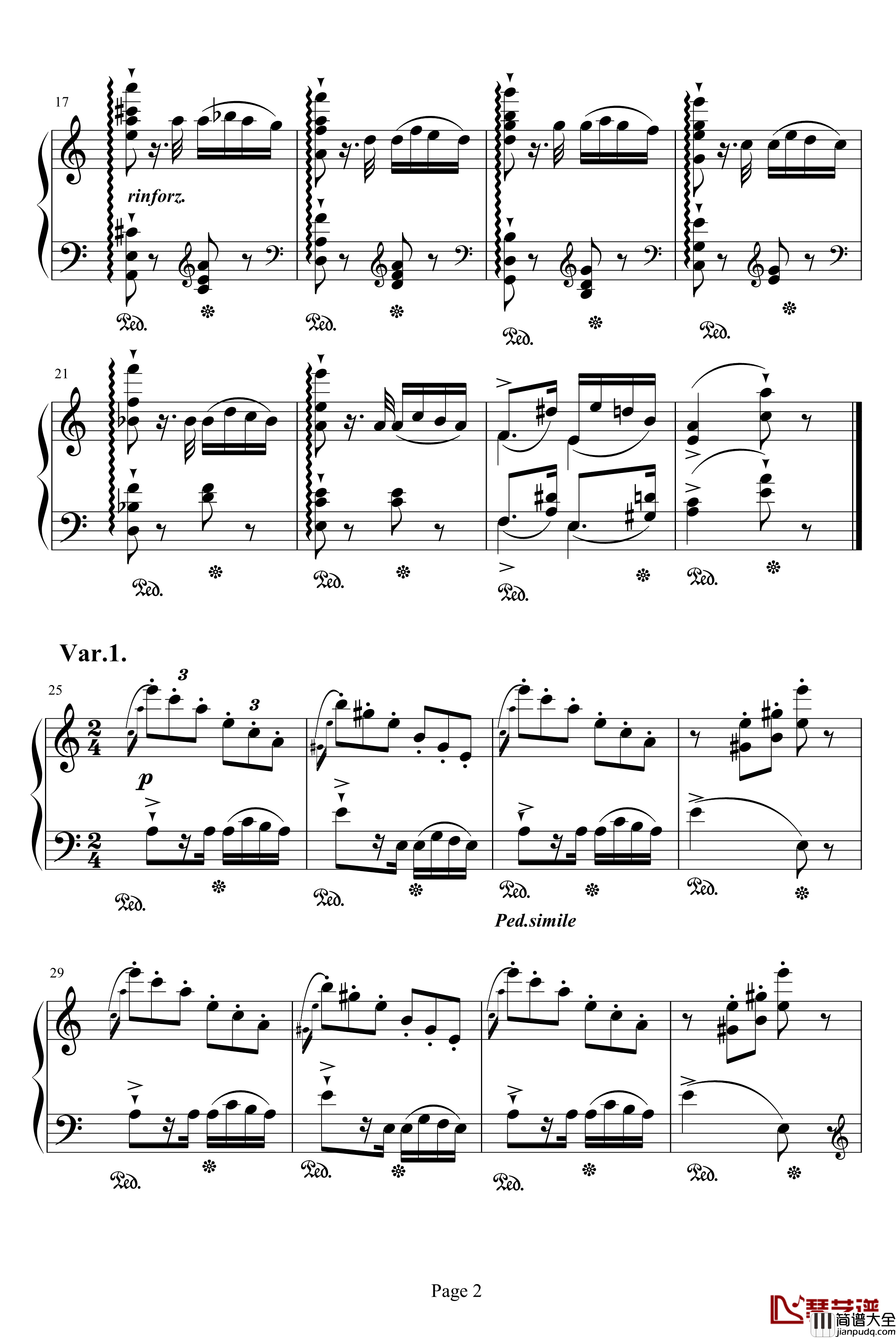 帕格尼尼练习曲钢琴谱_李斯特