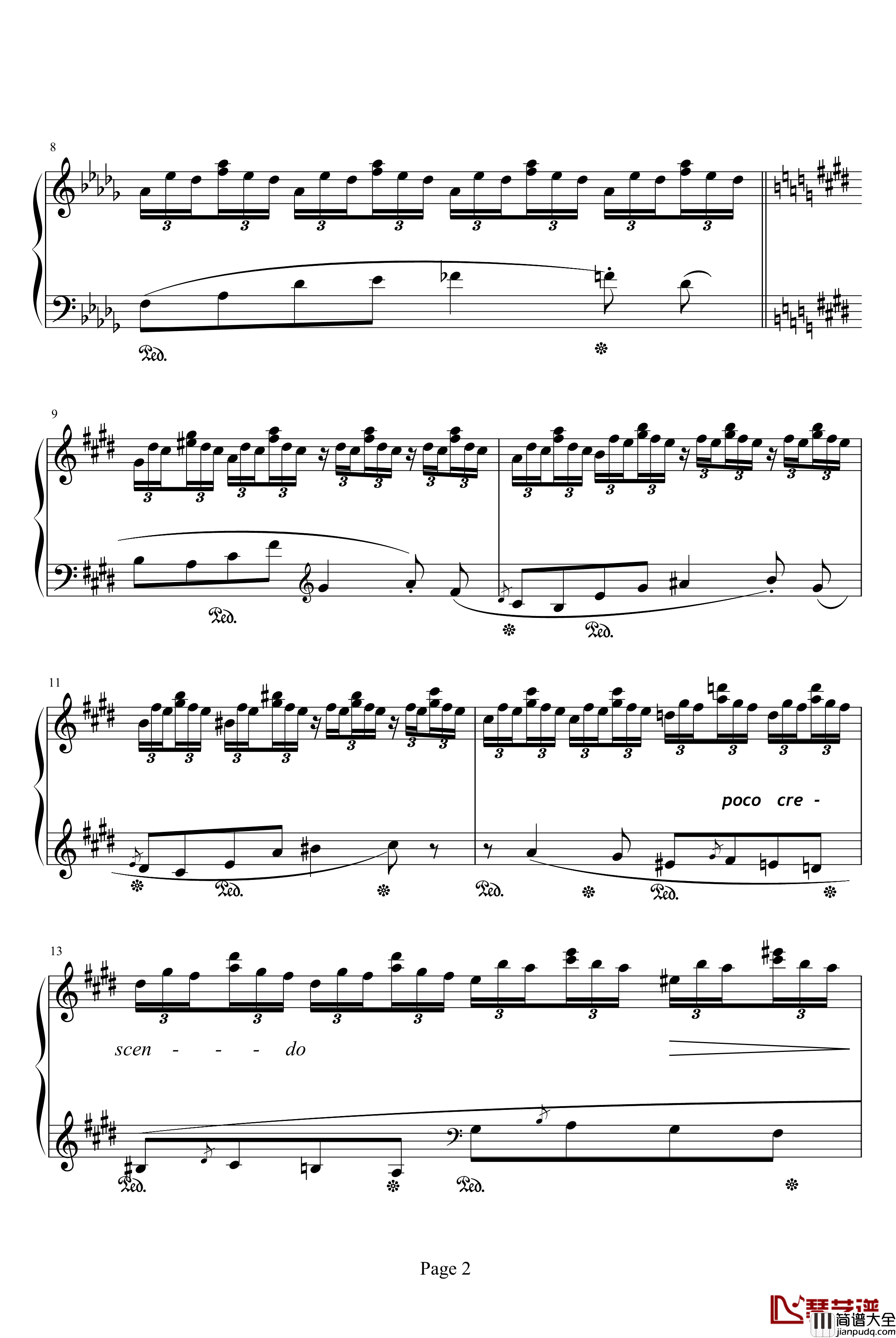 森林的呼啸钢琴谱_李斯特