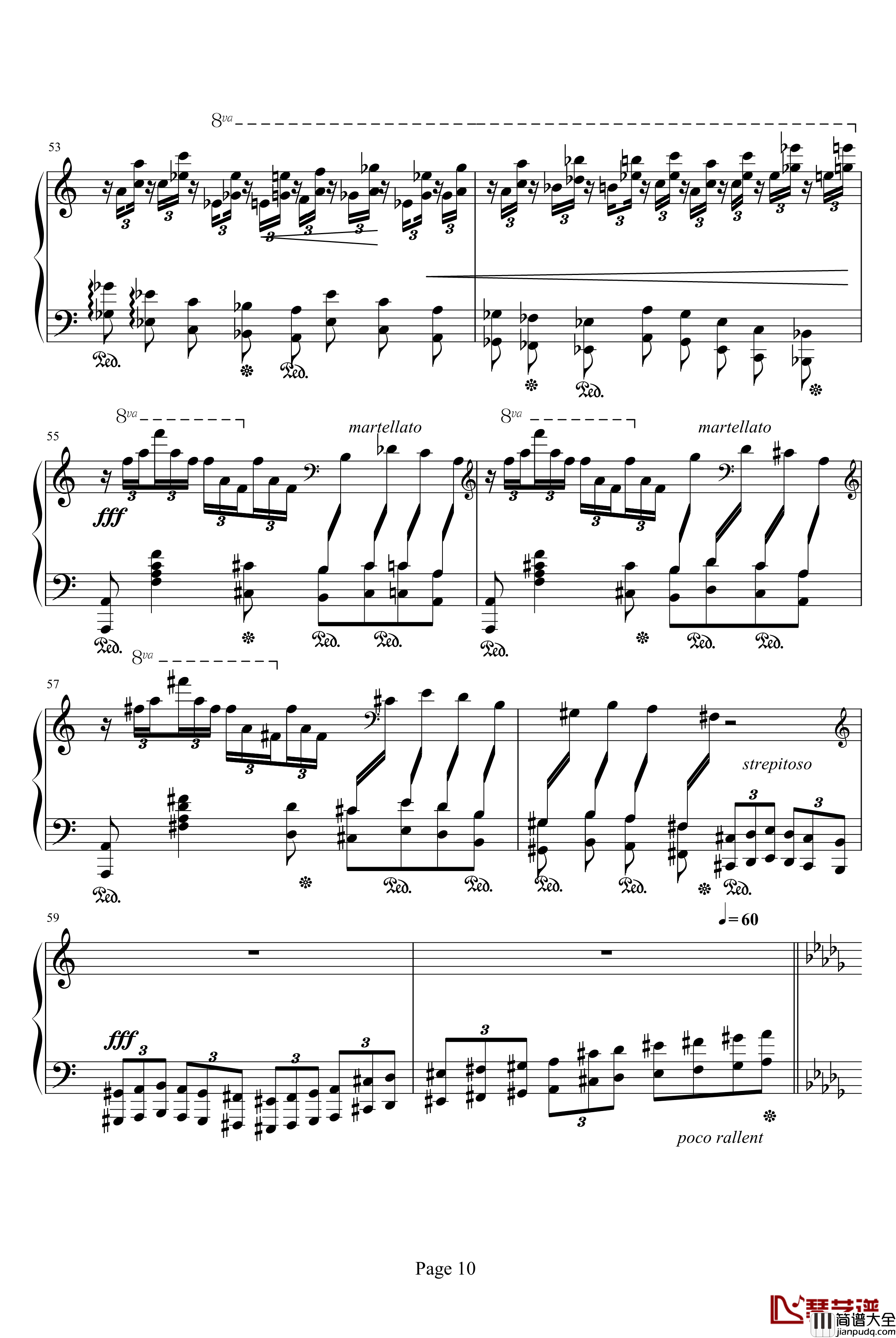 森林的呼啸钢琴谱_李斯特