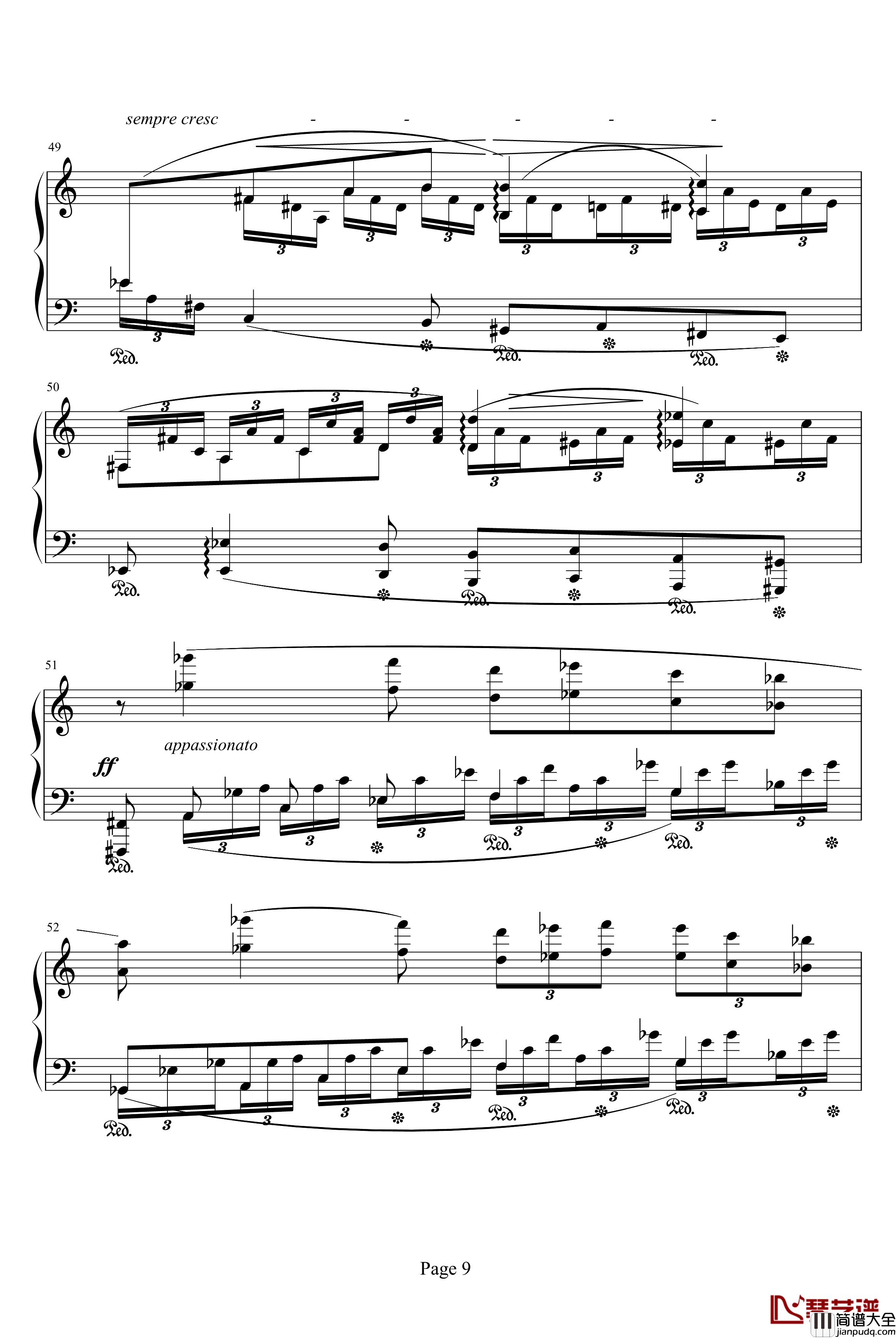 森林的呼啸钢琴谱_李斯特