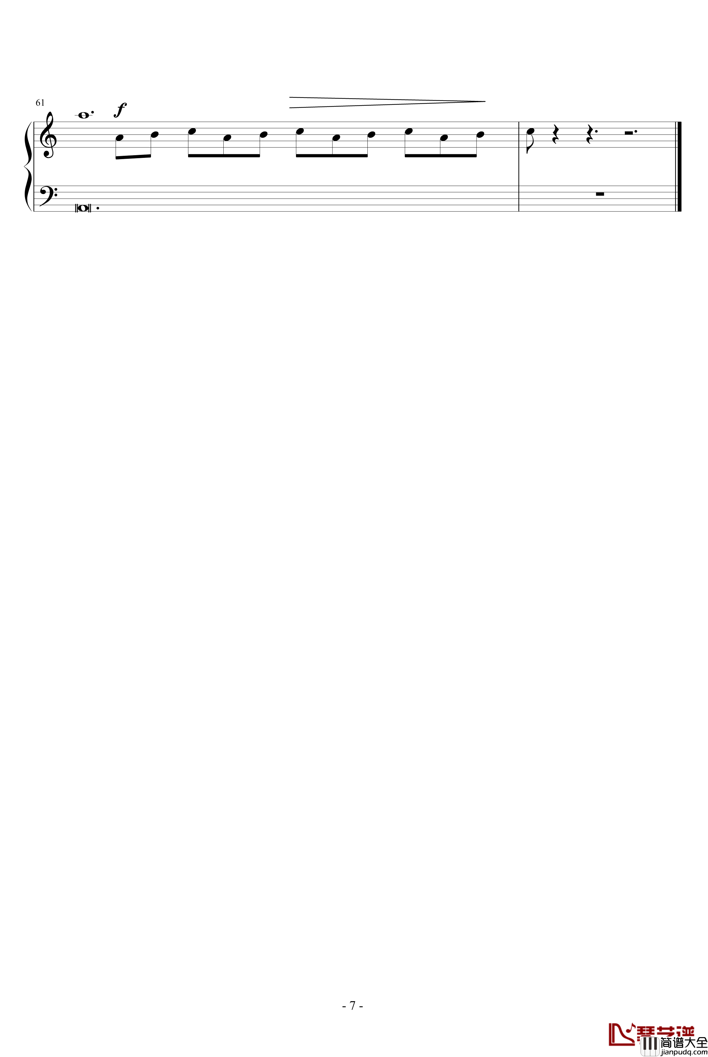 浮夸钢琴谱_泳儿演唱会版_泳儿