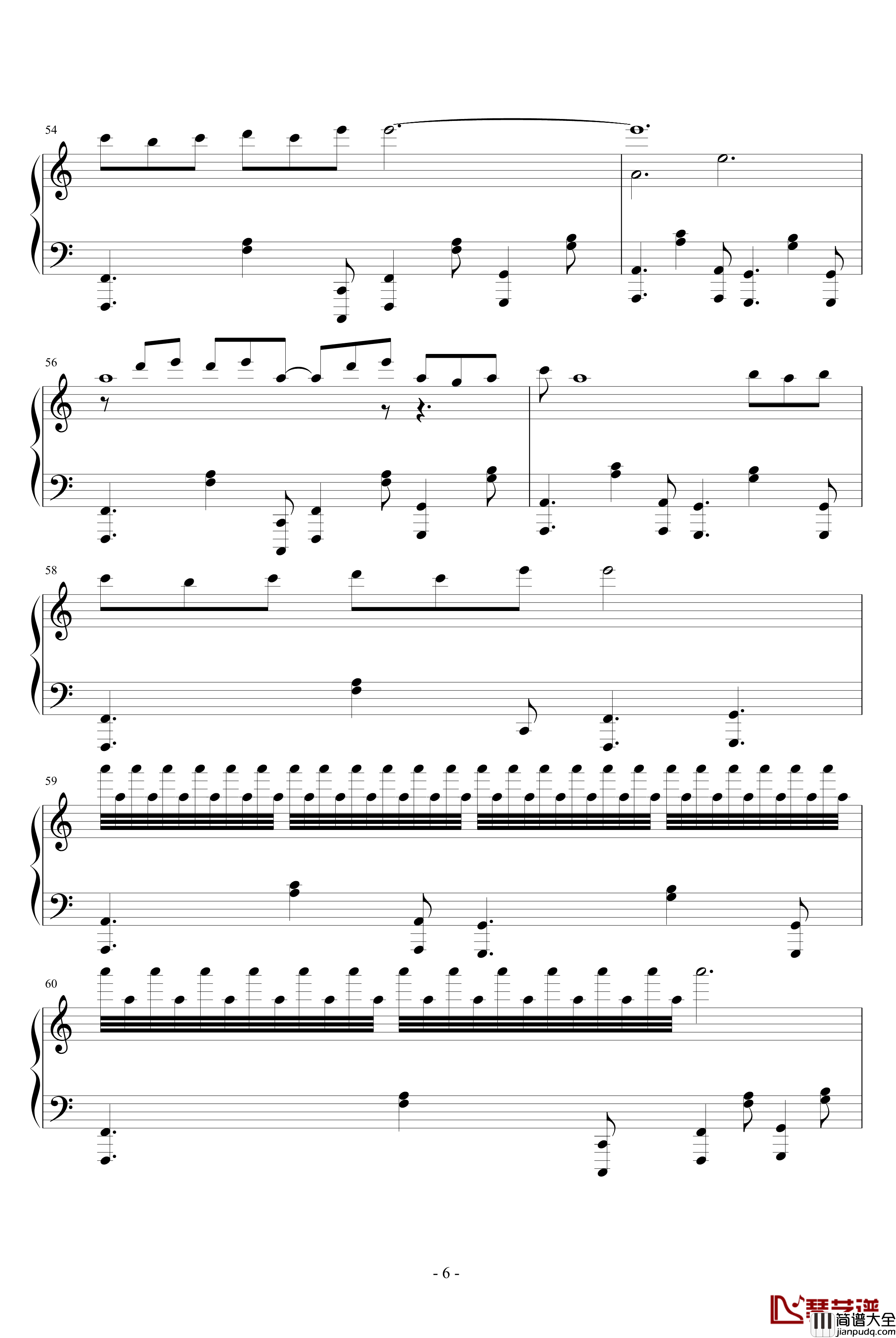 浮夸钢琴谱_泳儿演唱会版_泳儿