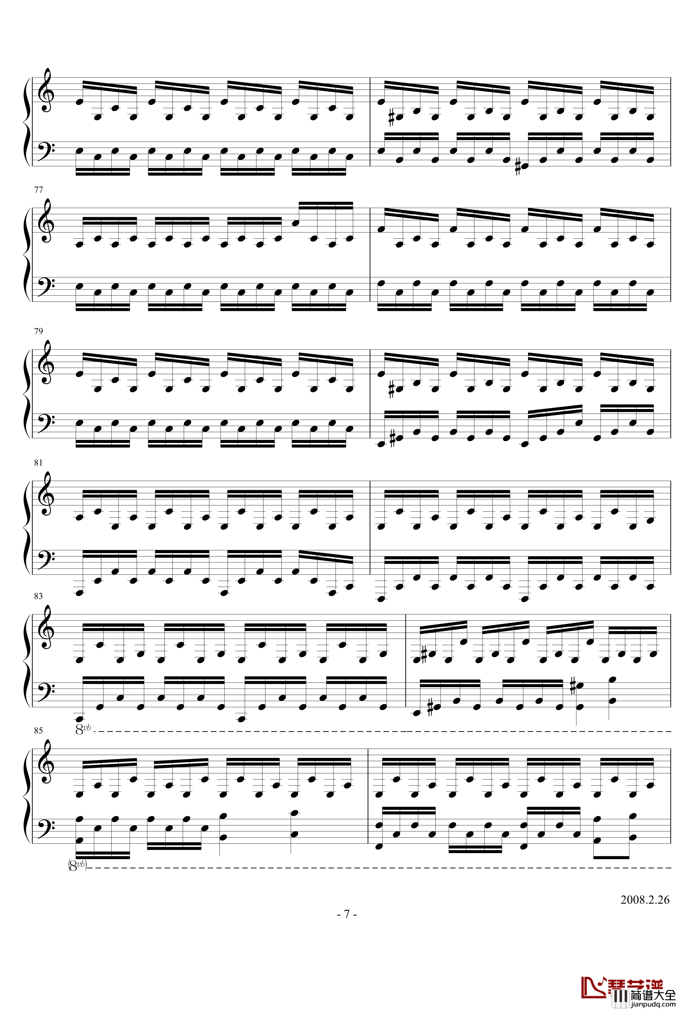 Everyday钢琴谱_钢琴插曲_未知分类