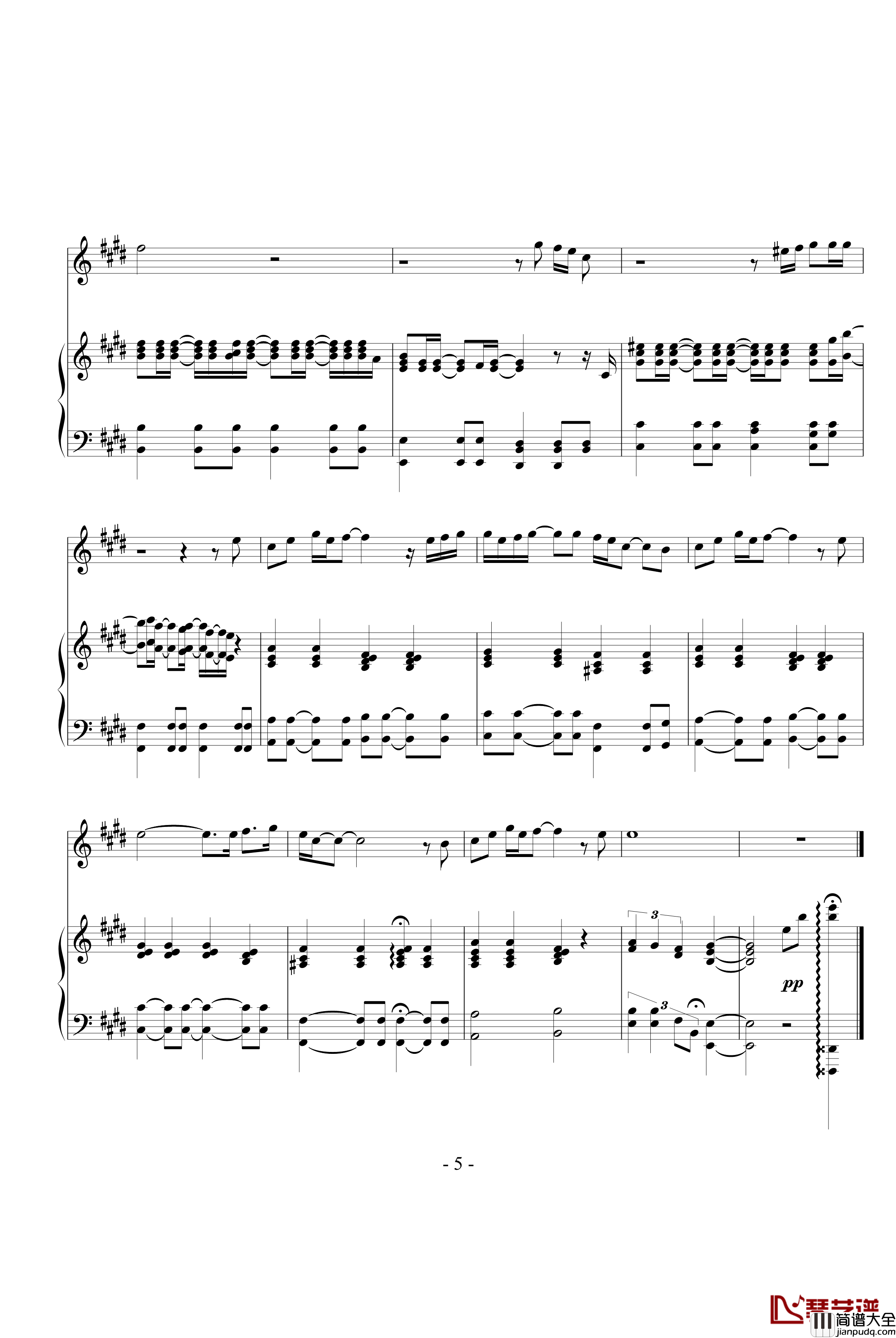 Love_To_Be_Loved_By_You钢琴谱_原版_Marc_Terenzi