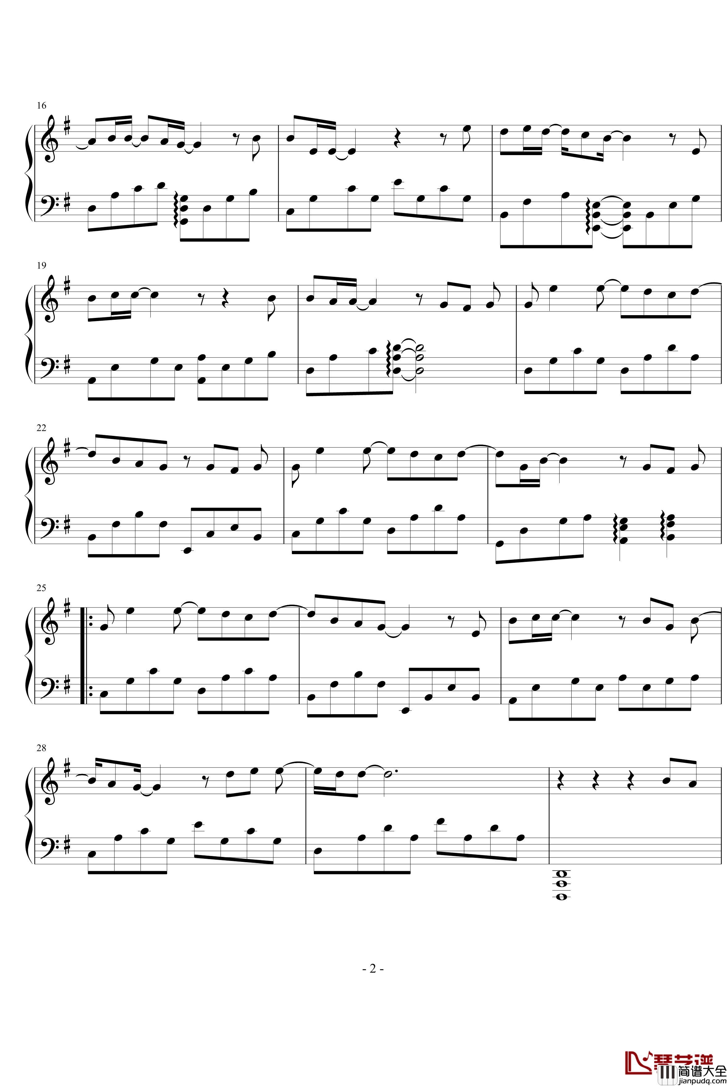 爱转角钢琴谱_珍惜版_罗志祥