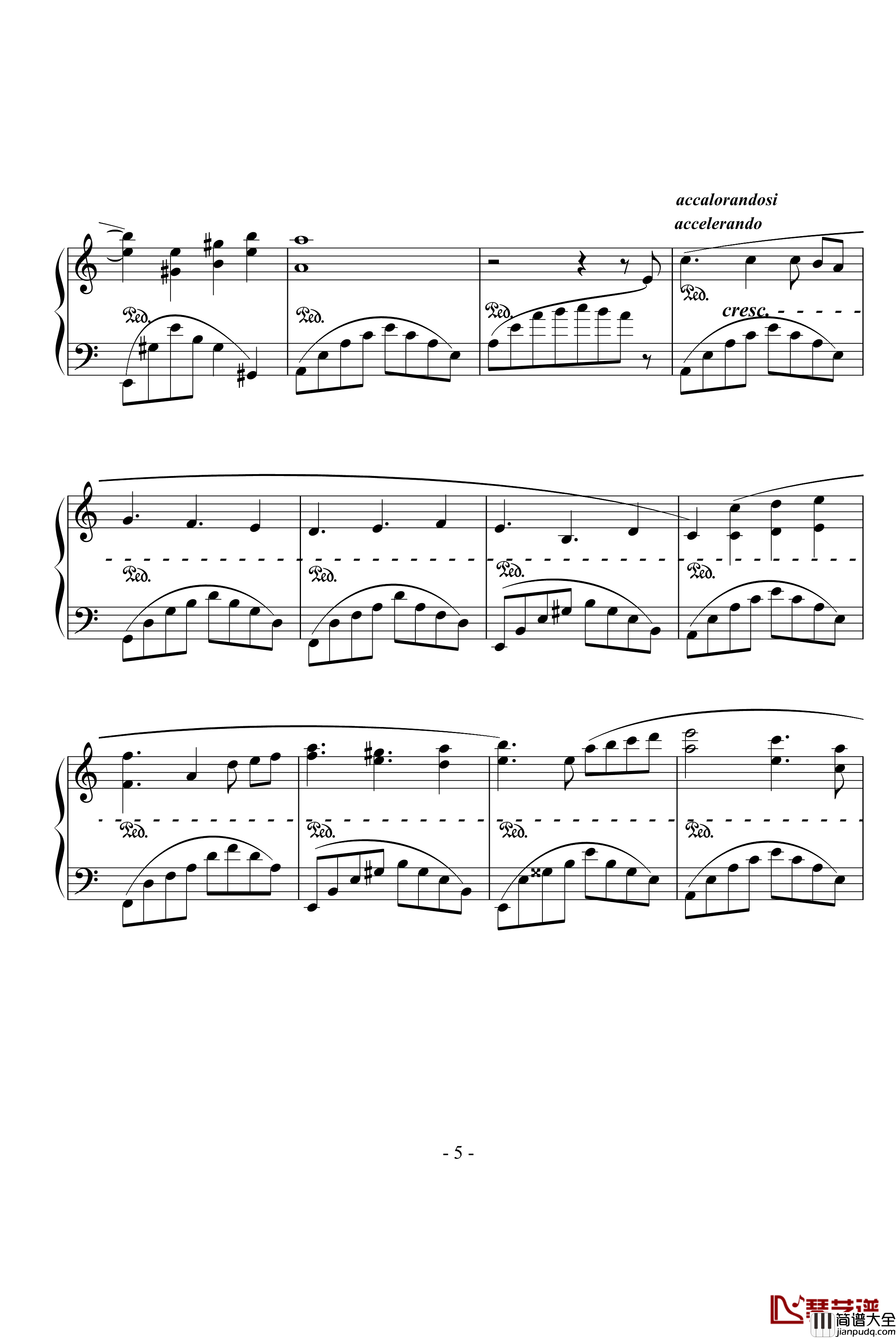 轩辕剑外传汉之云主题曲钢琴谱_动漫影视