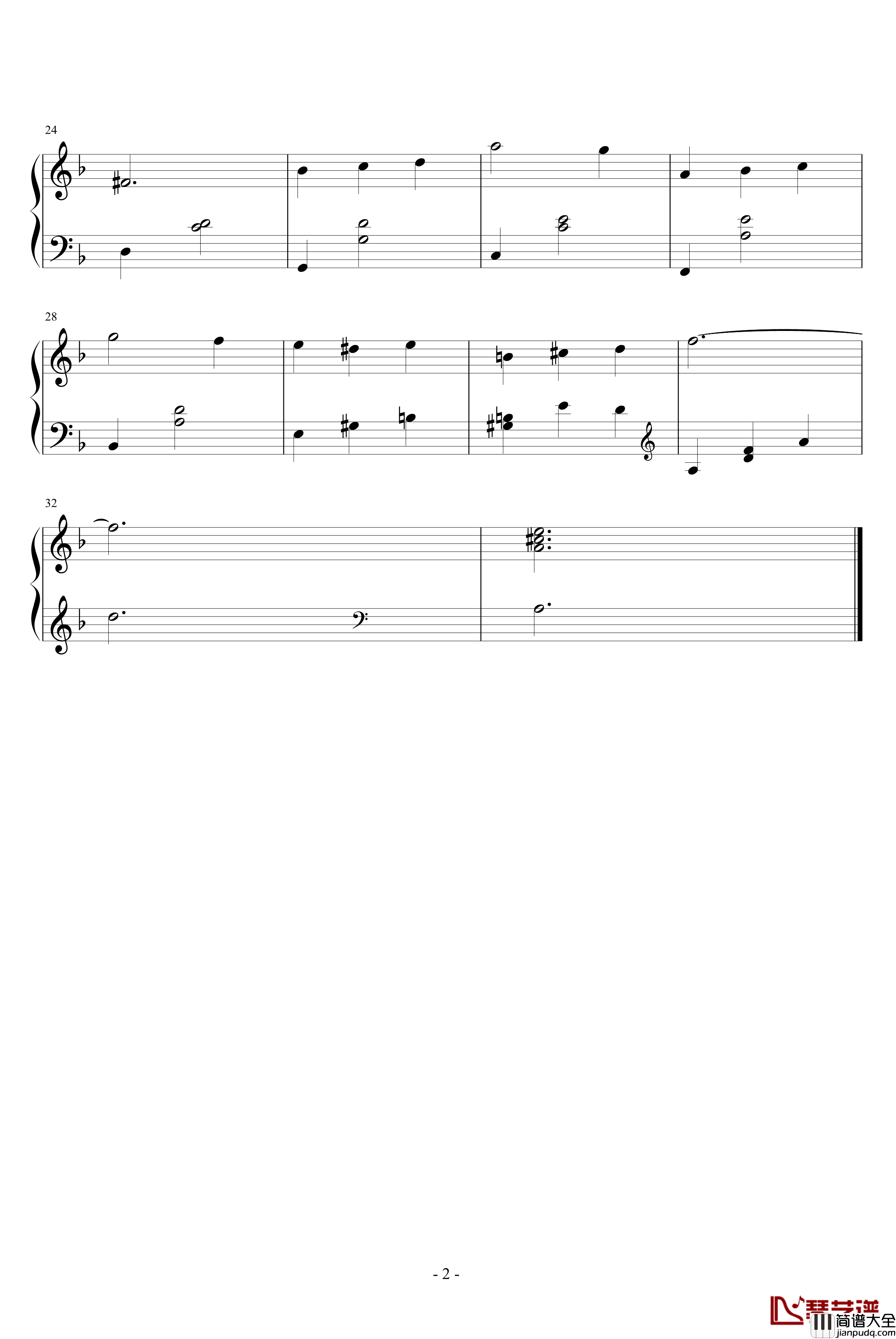 孤独的足迹钢琴谱___一枝梅_片头曲_韩日剧