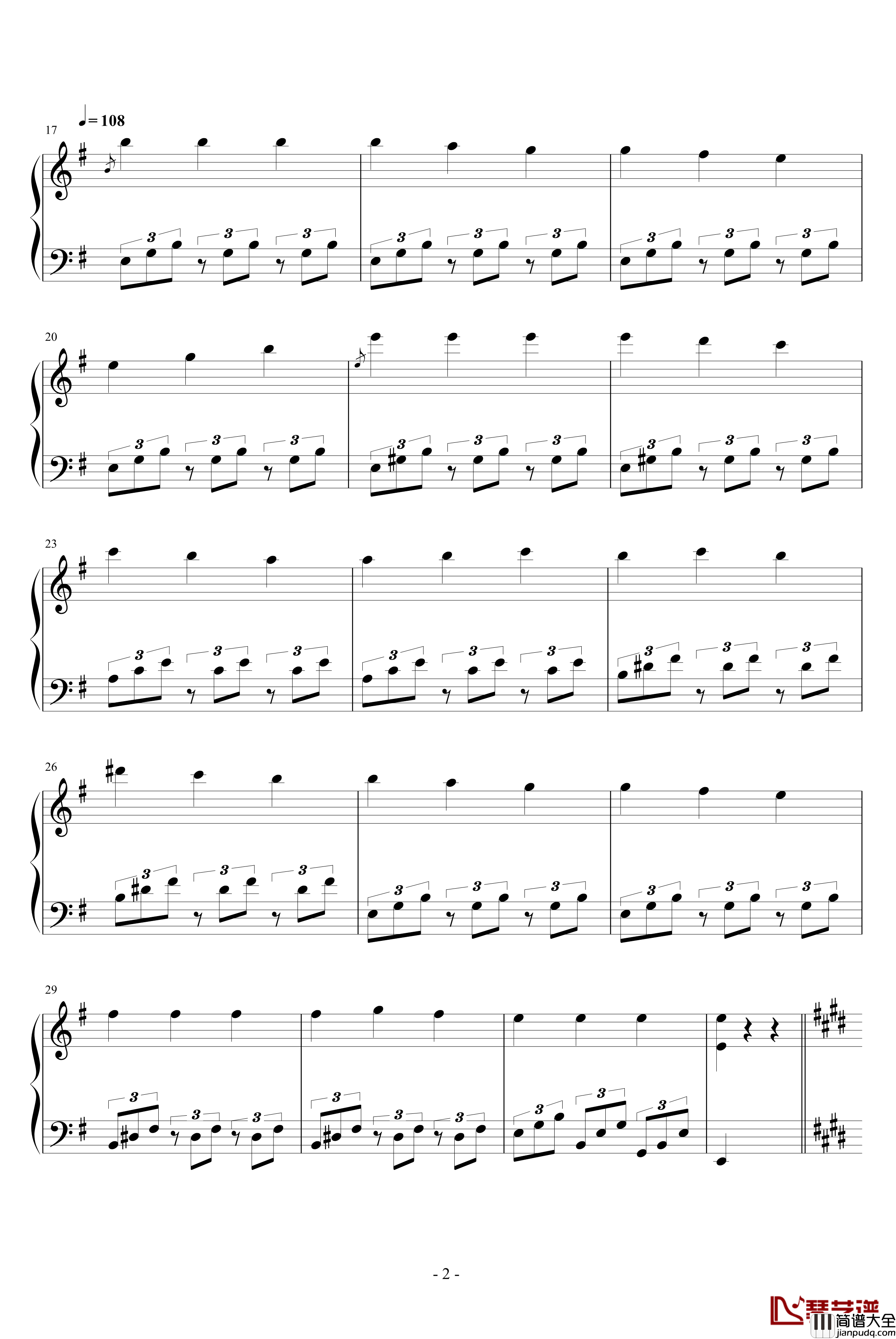 爱的罗曼史钢琴谱_真正原声带版_蓝色生死恋