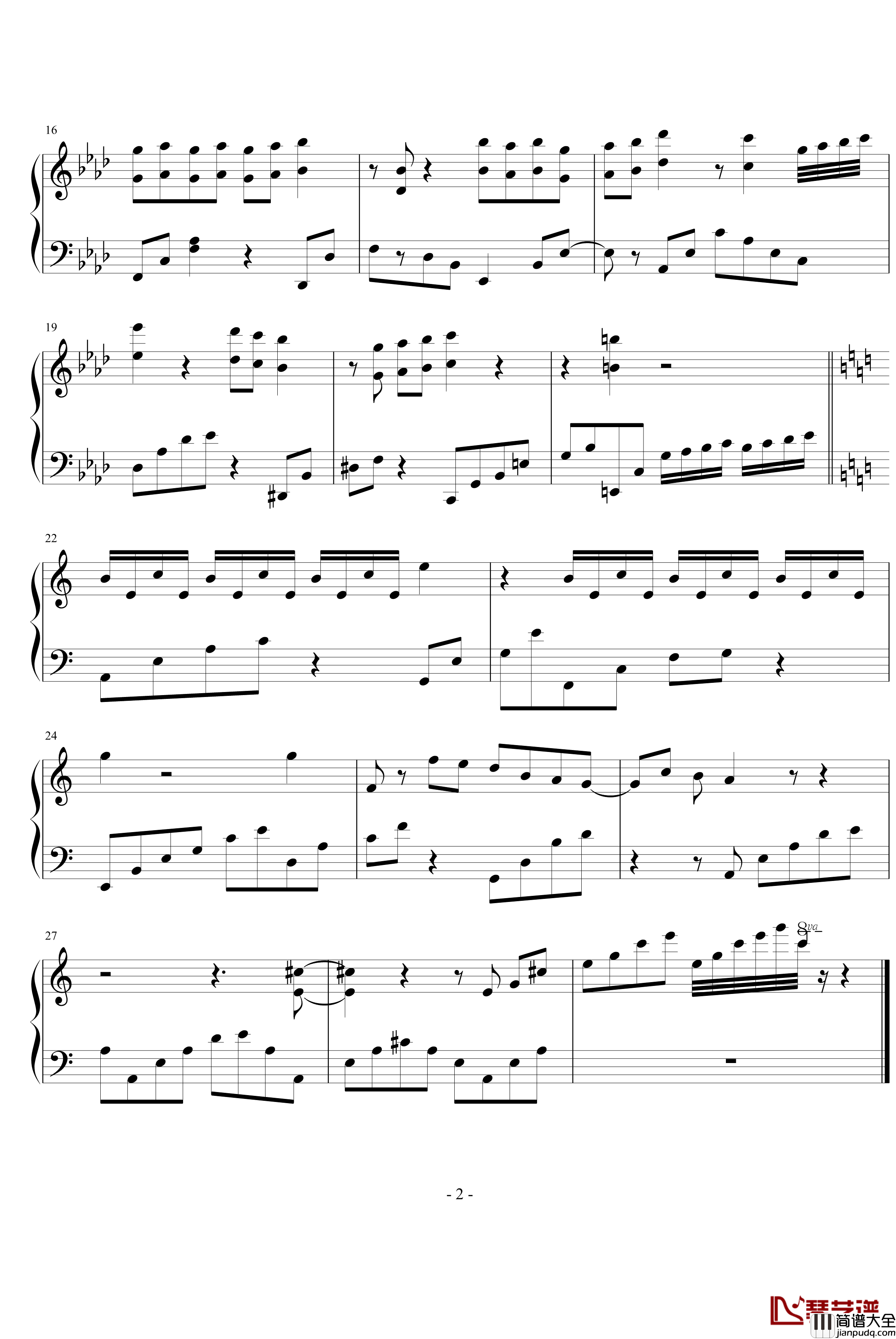 士兵突击钢琴谱_插曲_影视