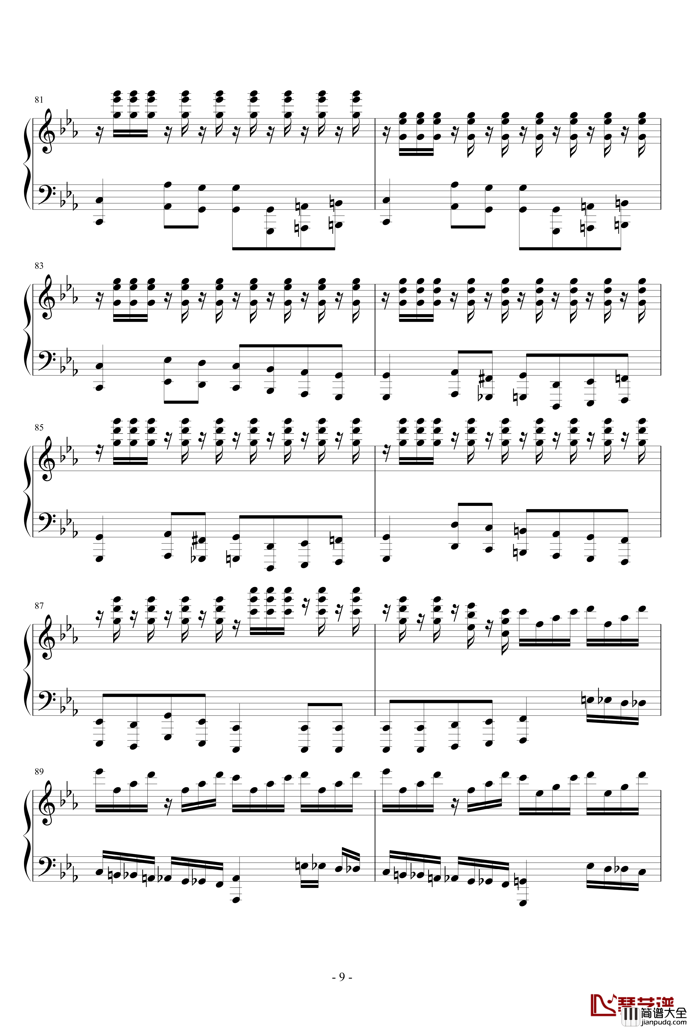 Victory钢琴谱_钢琴独奏_马克西姆_Maksim·Mrvica