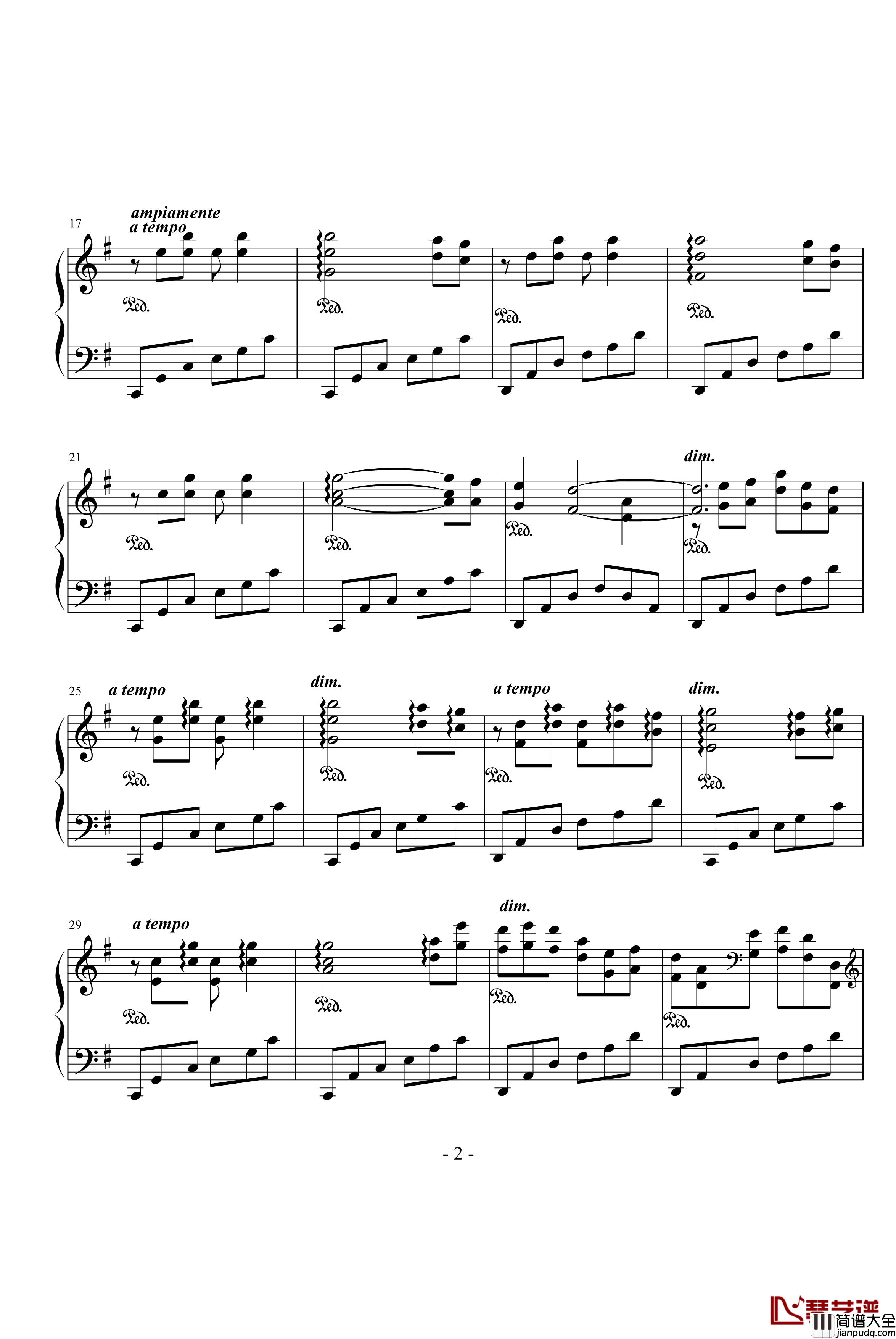 轩辕剑三赛特主题钢琴谱_动漫影视