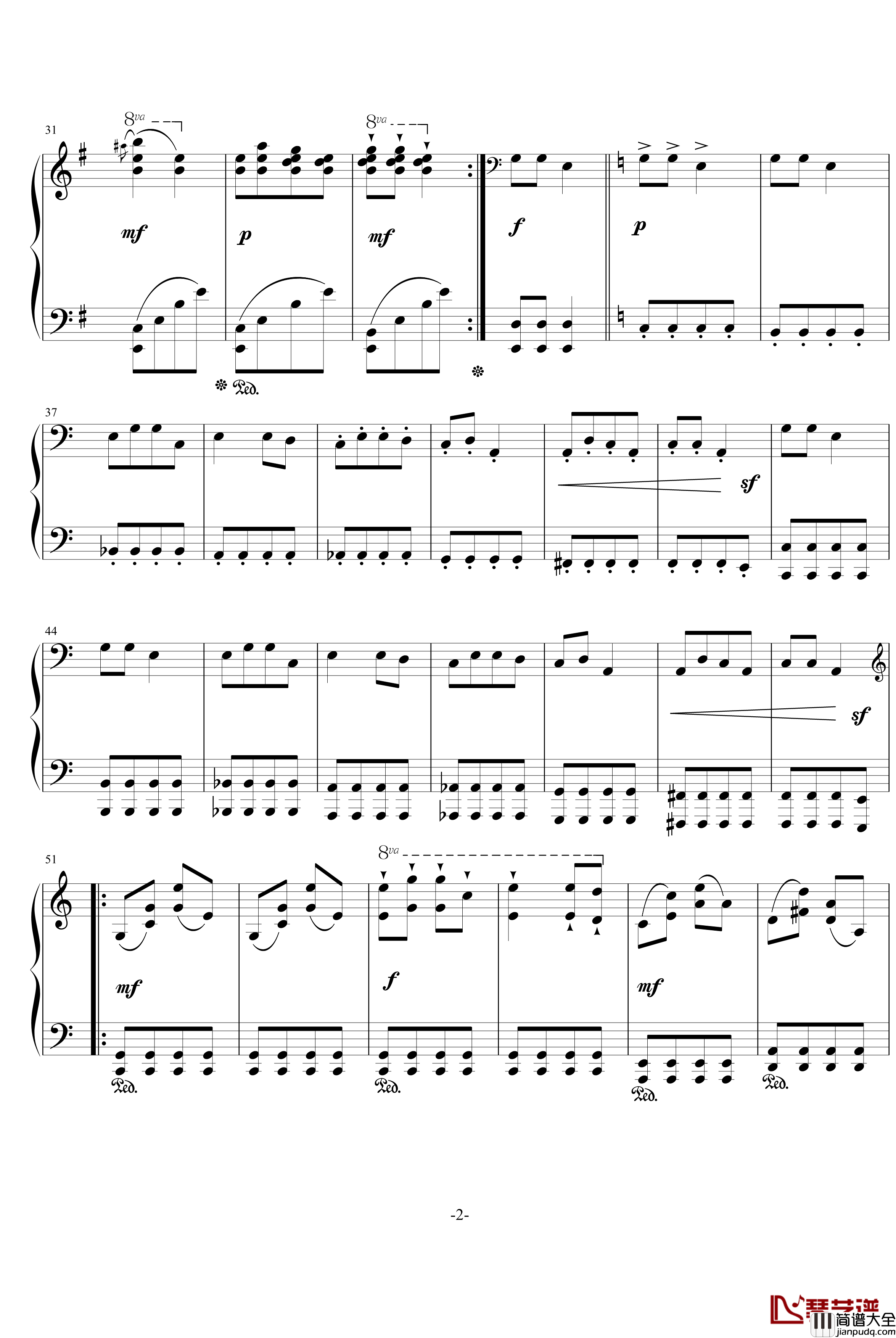 快乐的罗嗦钢琴谱_殷承宗