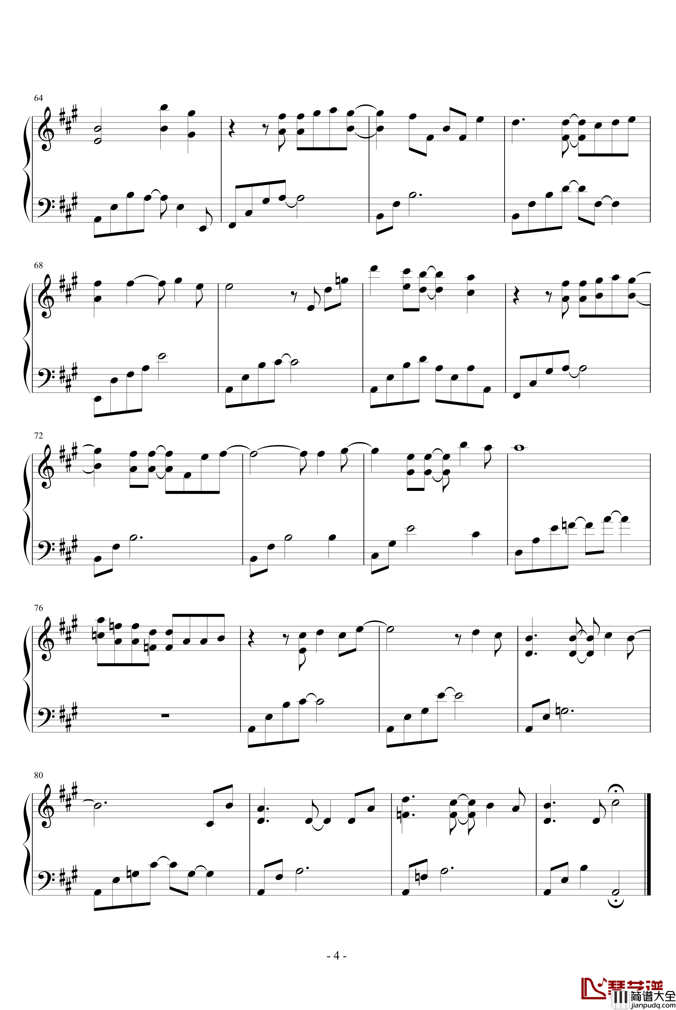 天国的阶梯钢琴谱_背景音乐_约定__影视